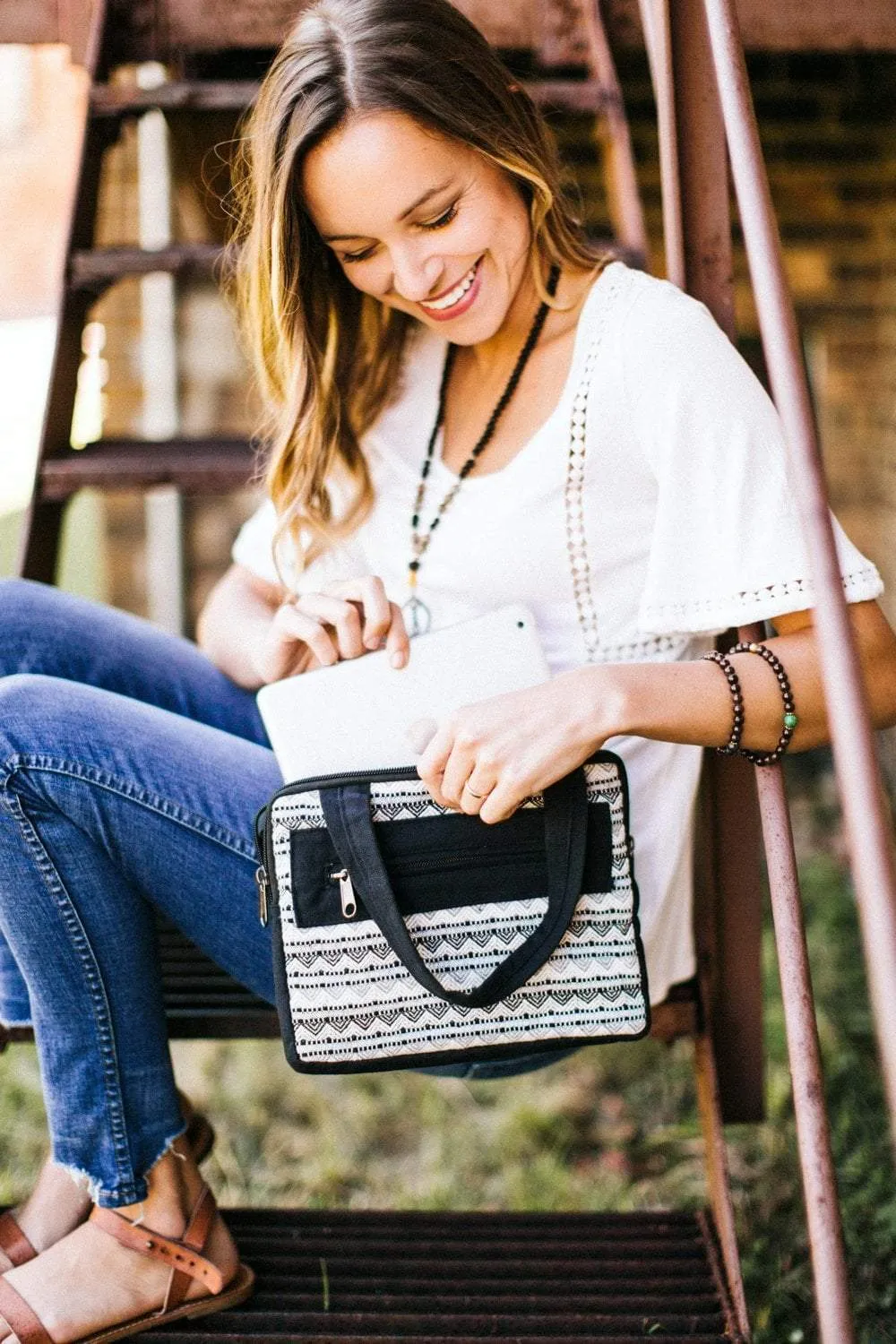 Handcrafted Tablet Carrying Bag