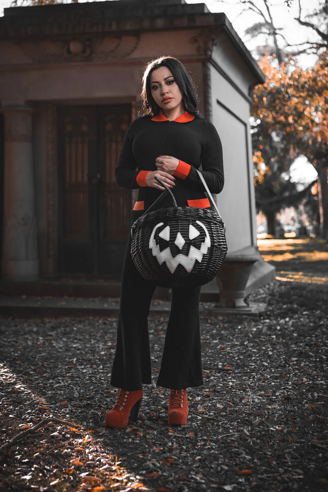 Haunted Hallows Picnic Basket (Black)
