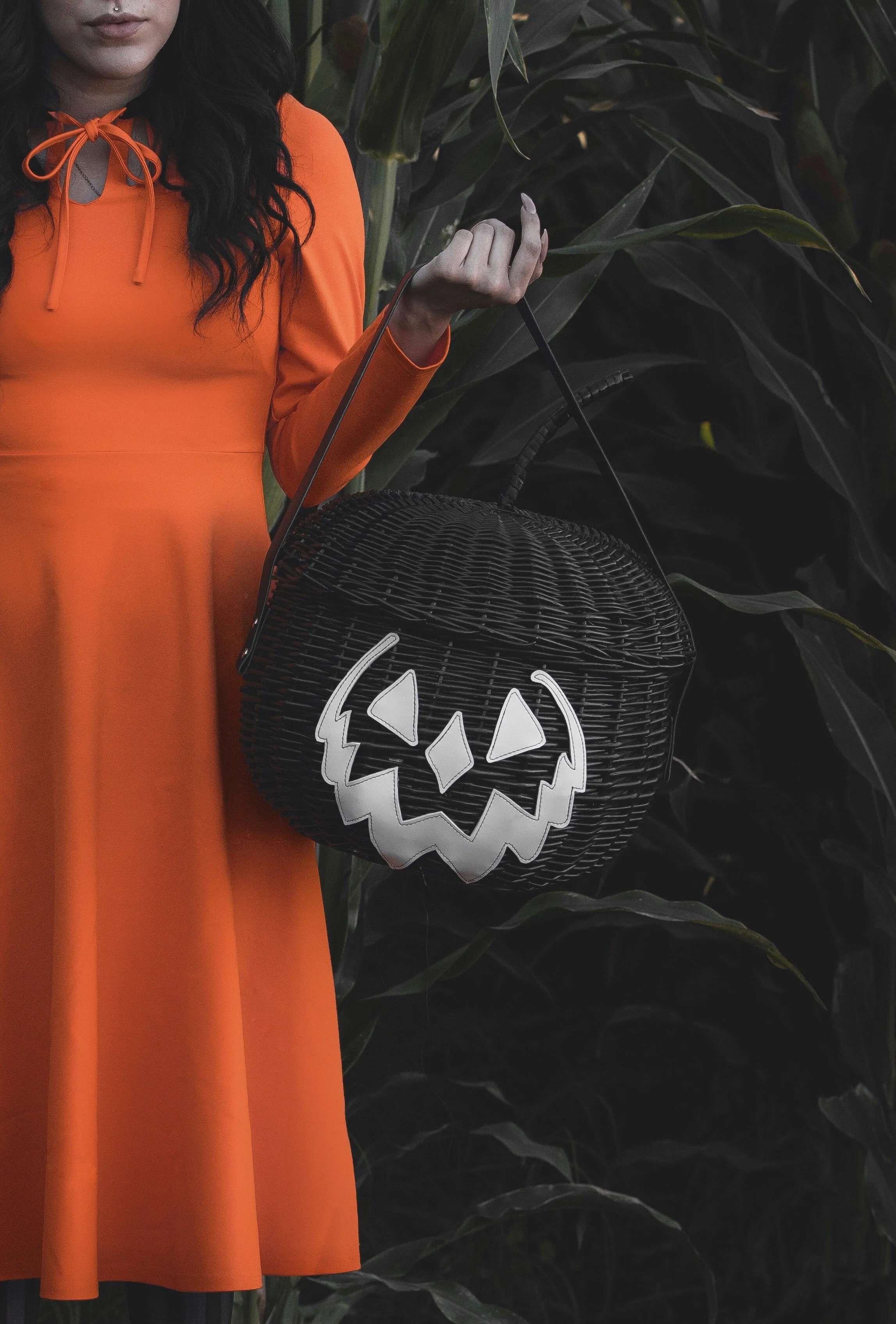 Haunted Hallows Picnic Basket (Black)