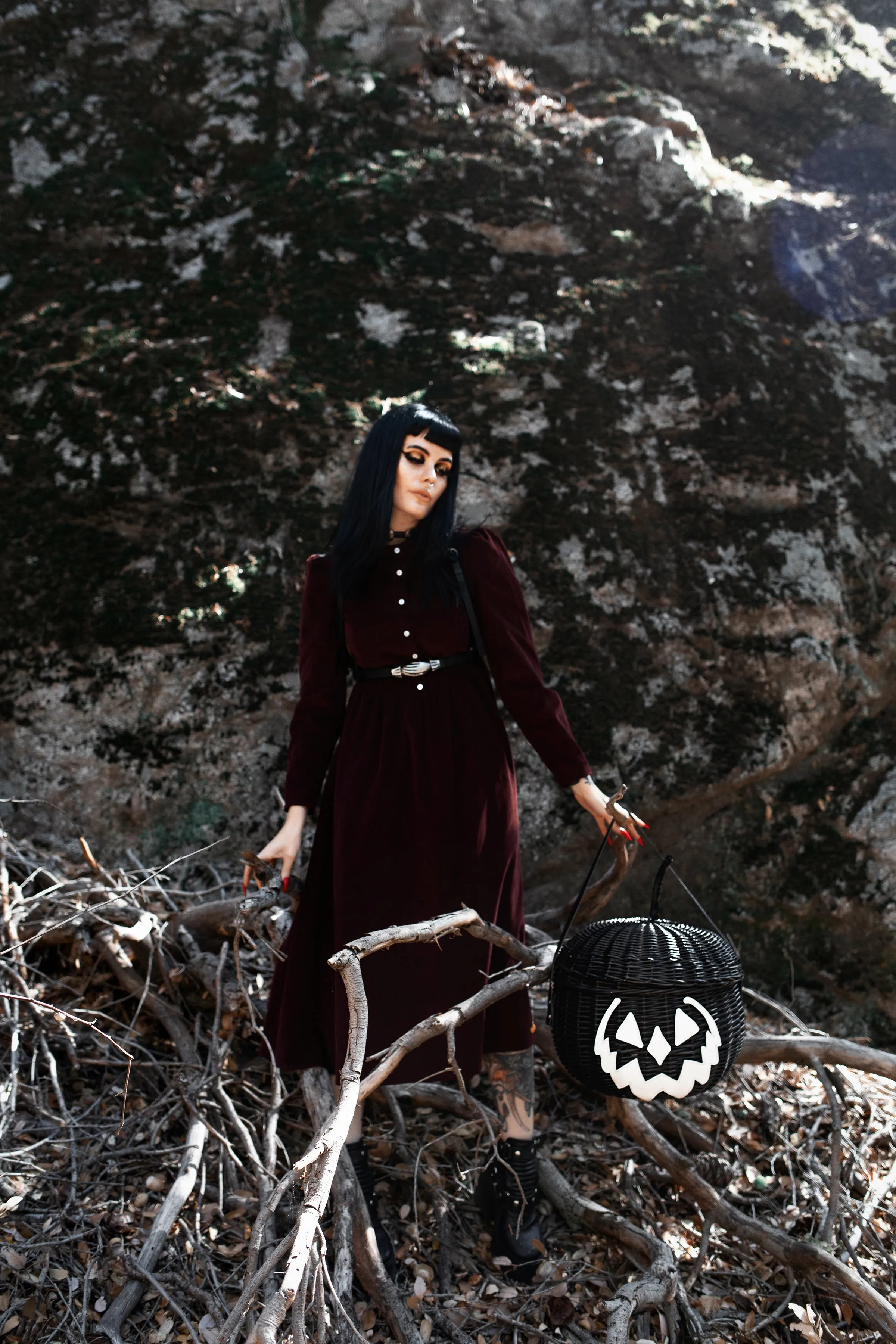 Haunted Hallows Picnic Basket (Black)