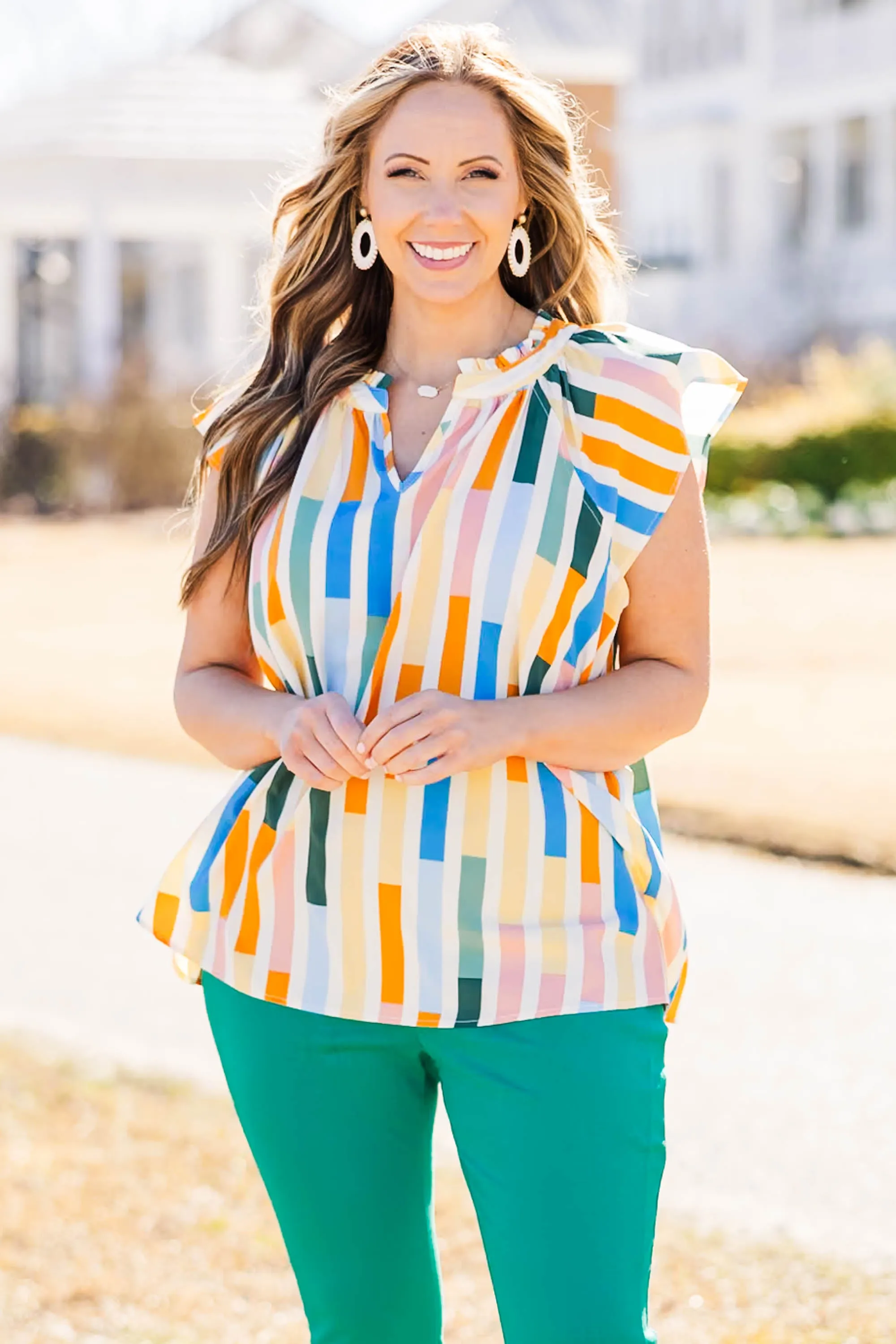 Having Spring Fever Top, Orange