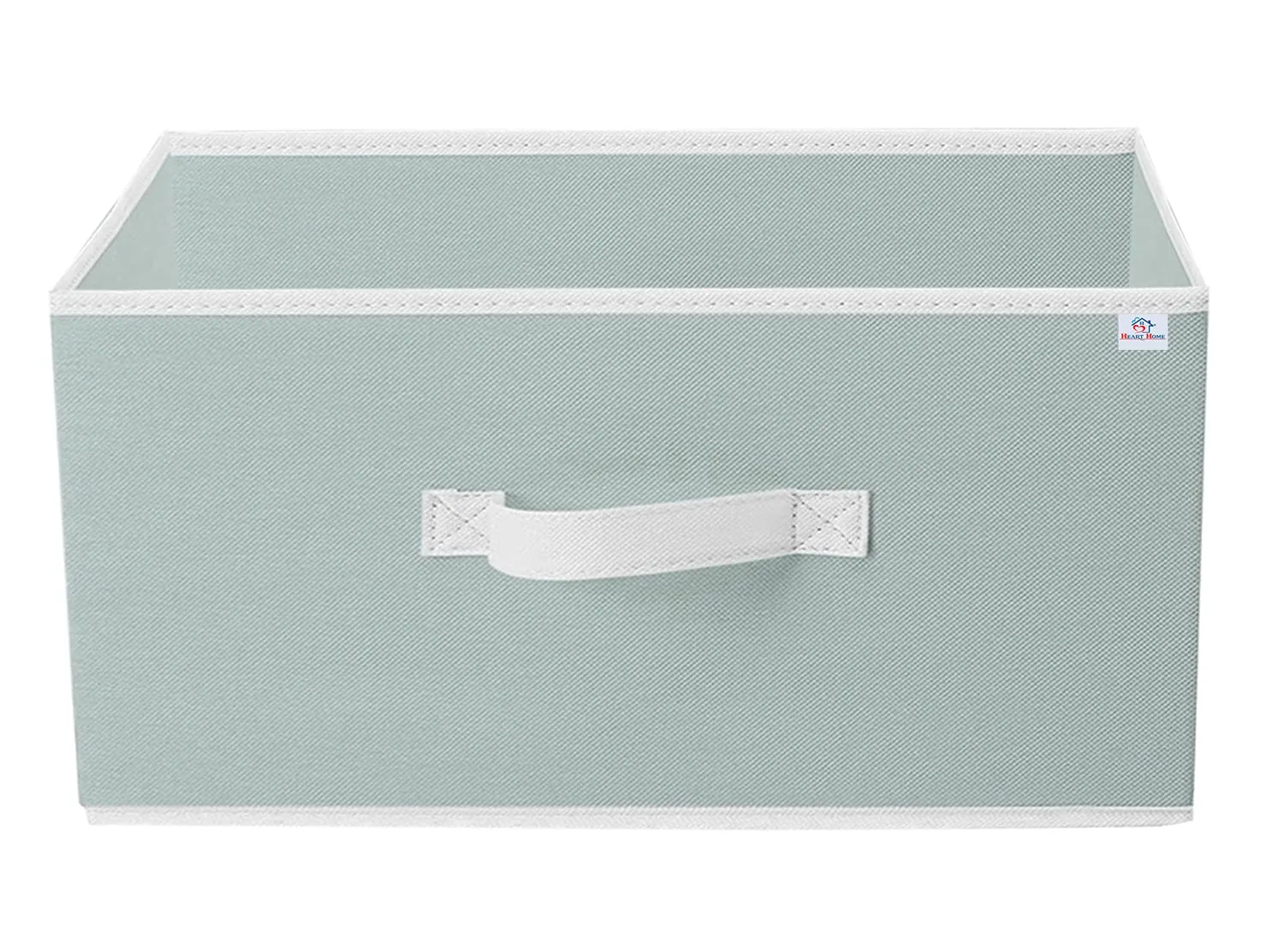 Heart Home Rectangular Flodable Storage Box|Drawer Storage and Cloth Organizer|Storage Box For Toys|Storage Box Gor Clothes|Pack of 4 (Grey)-HS40HEARTH23898