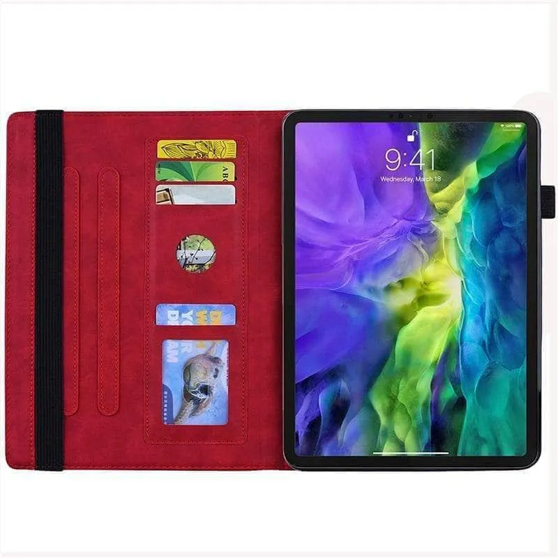 iPad Air 5 2022 Classic Flower Leather Cover