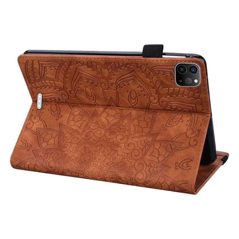 iPad Air 5 2022 Classic Flower Leather Cover