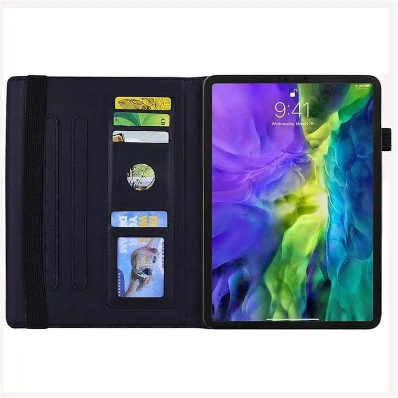 iPad Air 5 2022 Classic Flower Leather Cover