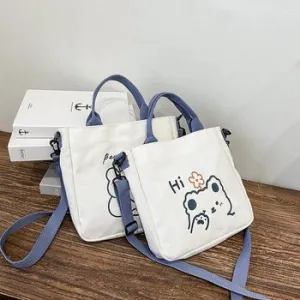 Kawaii Bear Canvas Tote Bag - Kawaii Bag