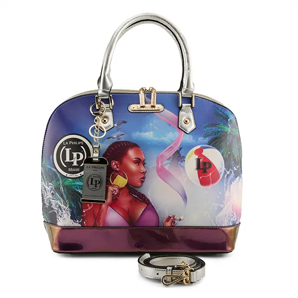 LA PHILIPE LP1027-13 MIAMI BEACH HANDBAG-OVAL