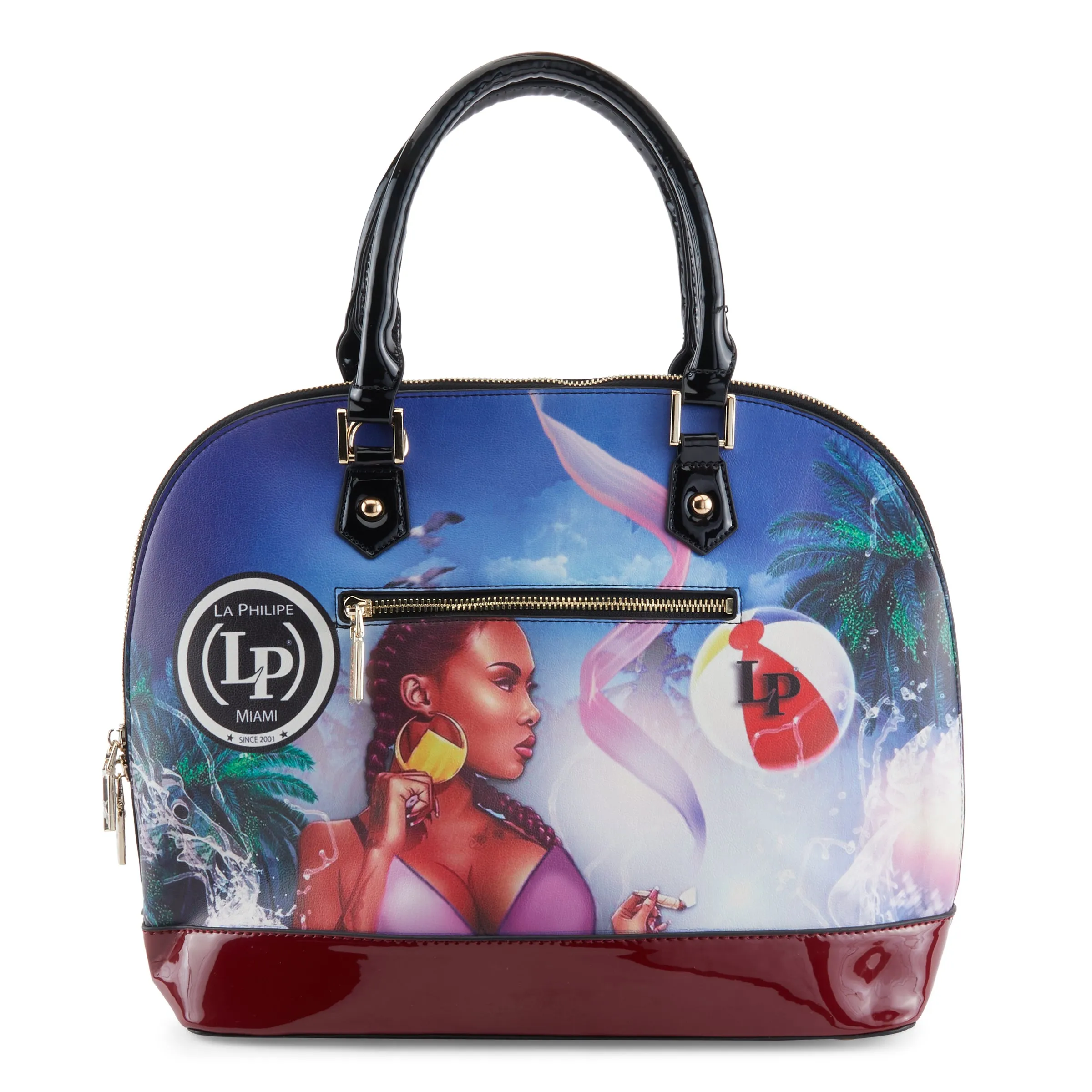 LA PHILIPE LP1027-13 MIAMI BEACH HANDBAG-OVAL
