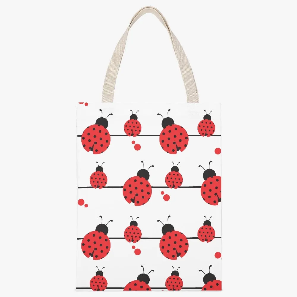 Lady Bugs Canvas Tote Bag