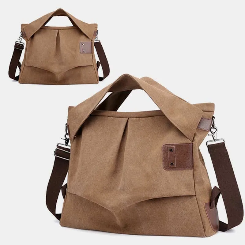 Large Capacity Canvas Handbag for Women Crossbody Tote Hobo Bag