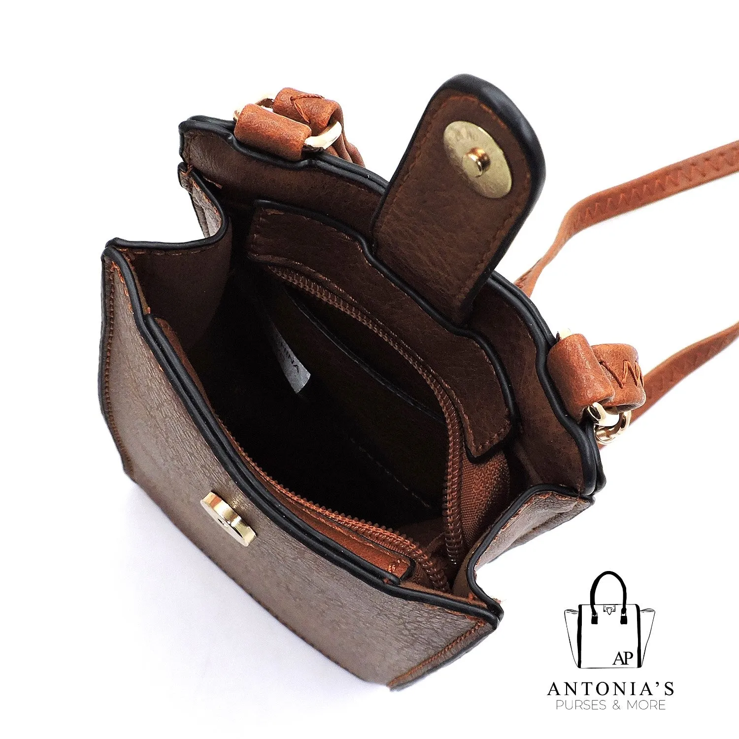 Le Miel Fashion Crossbody Bag Cell Phone Purse - Stone