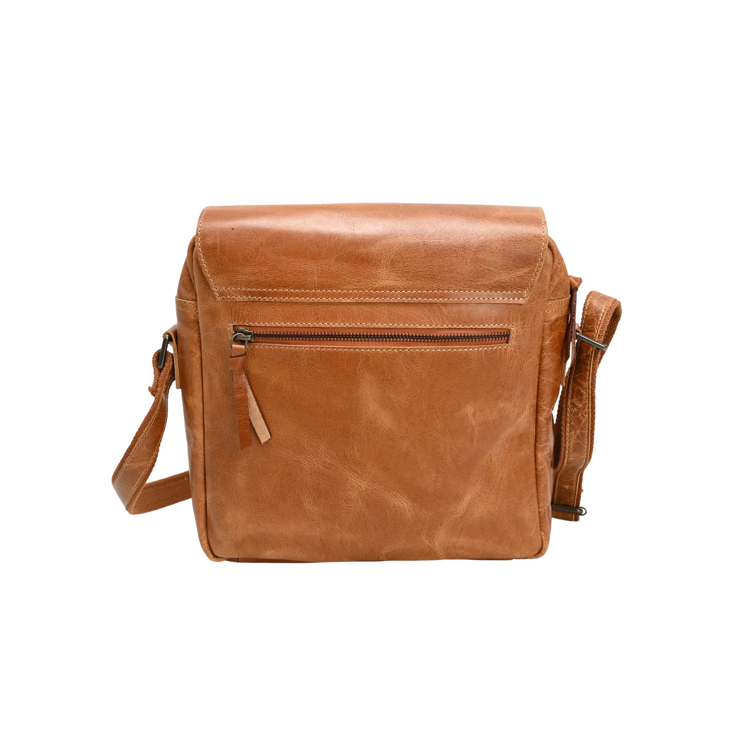 Leya Leather Messenger Bag