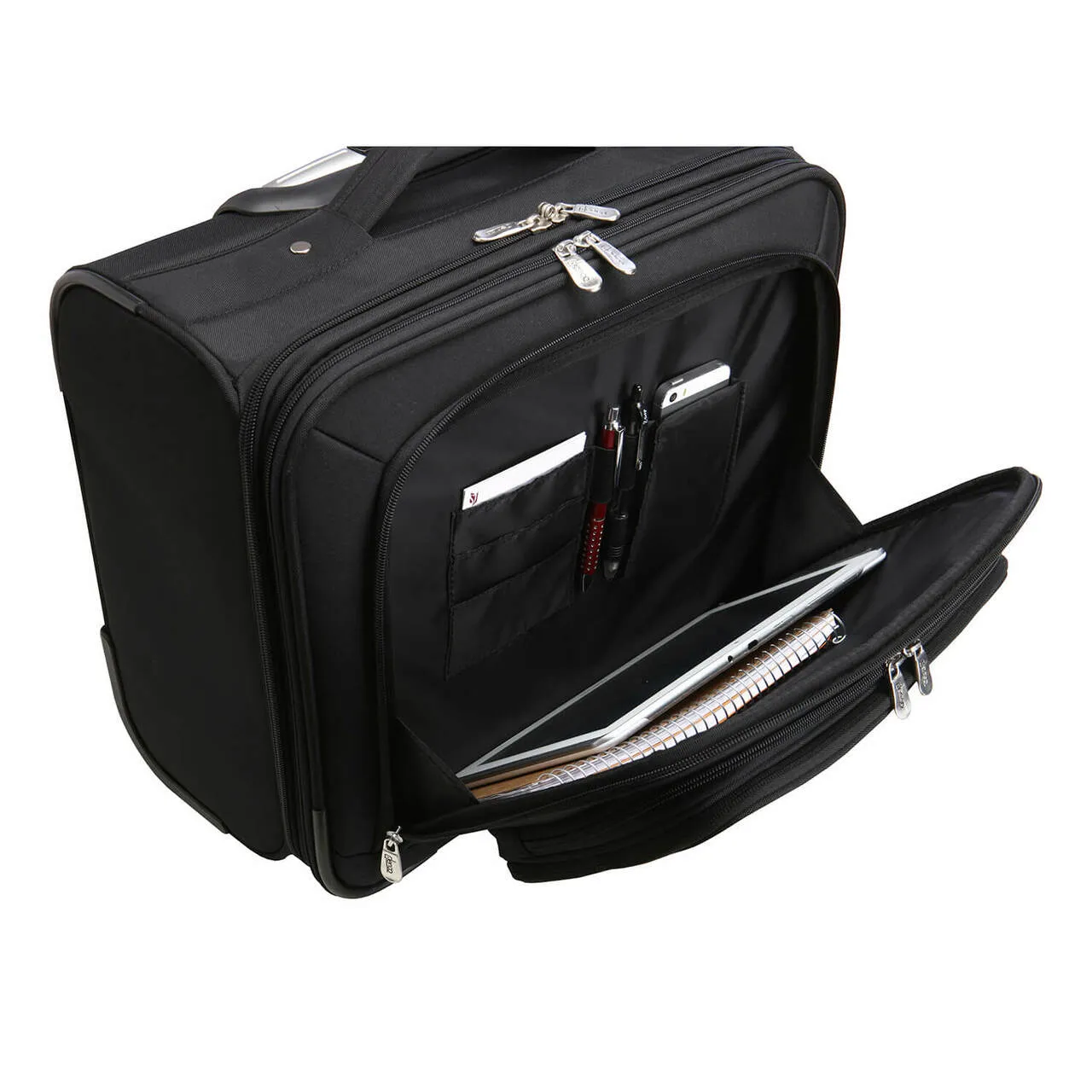 Los Angeles Kings 14" Black Wheeled Laptop Overnighter
