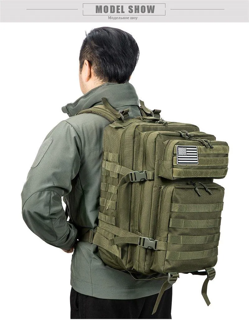 Men 50L Waterproof Backpack Military Tactical Bags Hunting OutBag