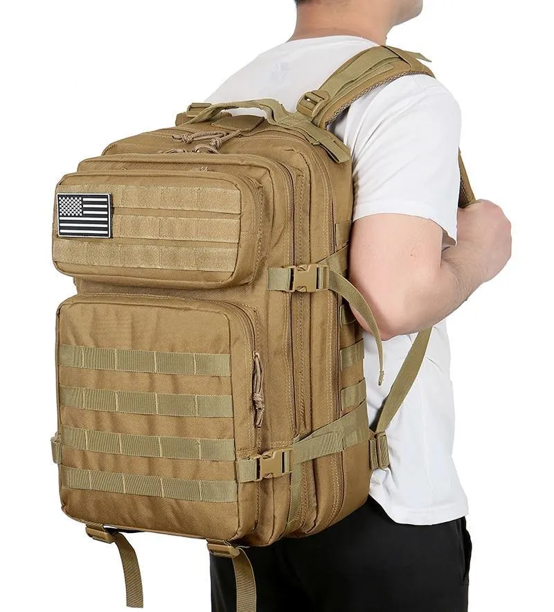 Men 50L Waterproof Backpack Military Tactical Bags Hunting OutBag