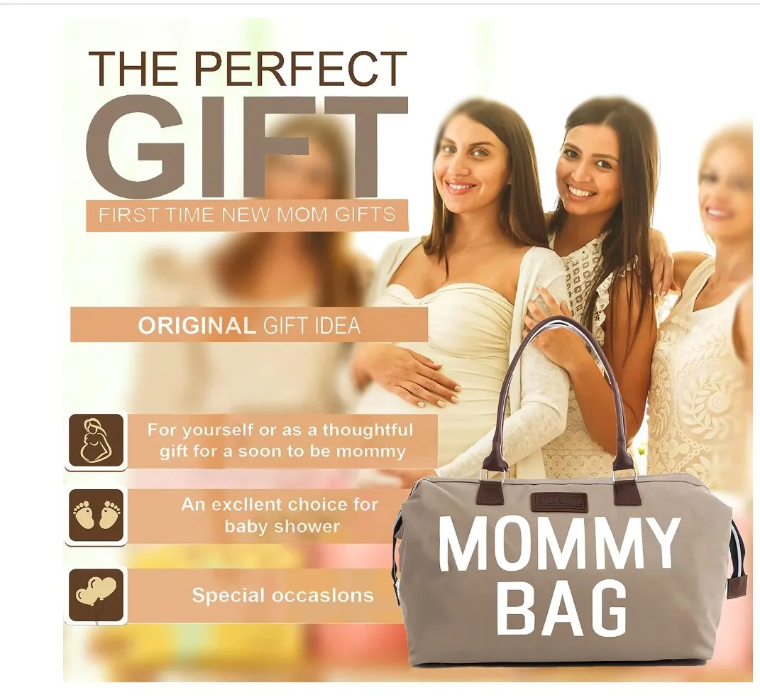 Mommy Diaper Bag for Hospital & Travel,Baby Care (BEIGE)