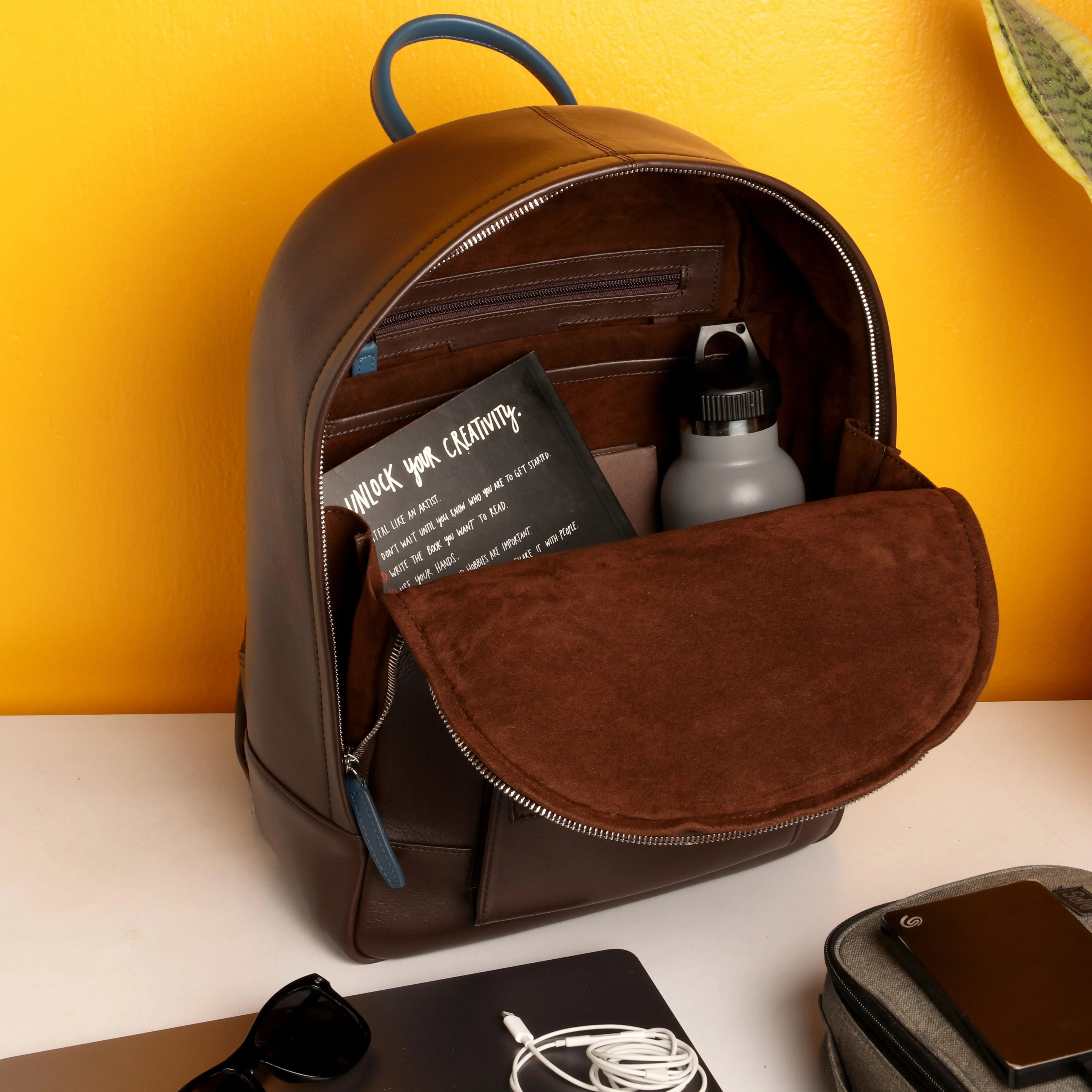 Mountjoy Leather Backpack for Work/Travel