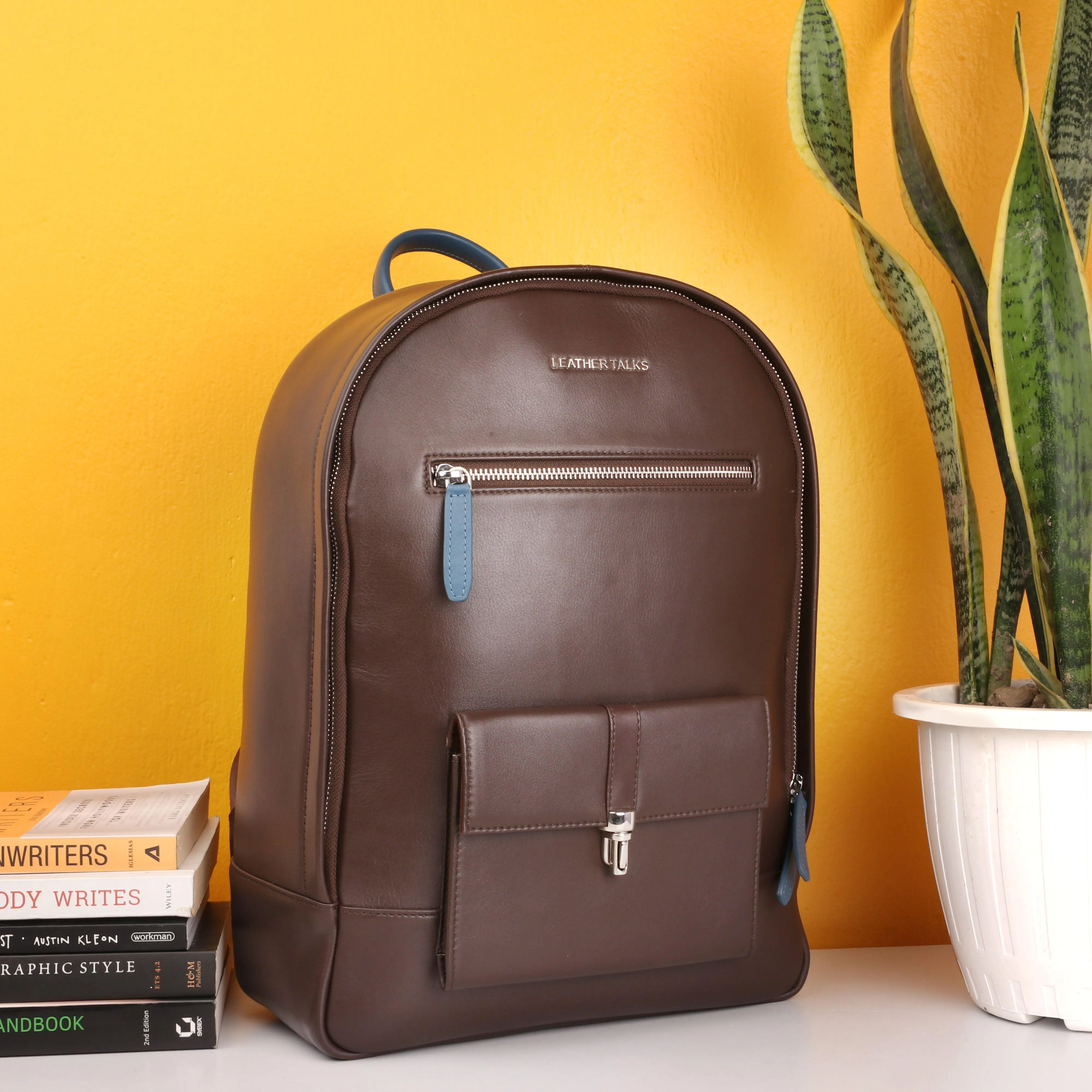 Mountjoy Leather Backpack for Work/Travel