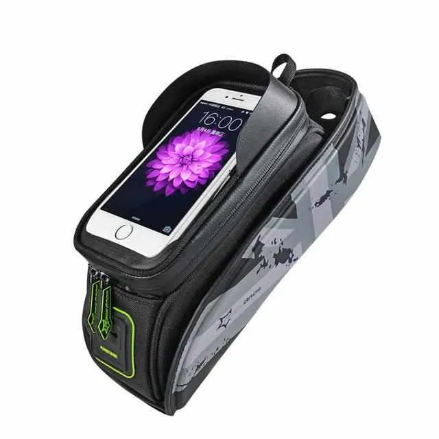 MTB/Road Bicycle/Bike Bags - Rainproof Cycling Top Front Tube Frame Bags 5.8/6.0 Phone Case Bike Accessories