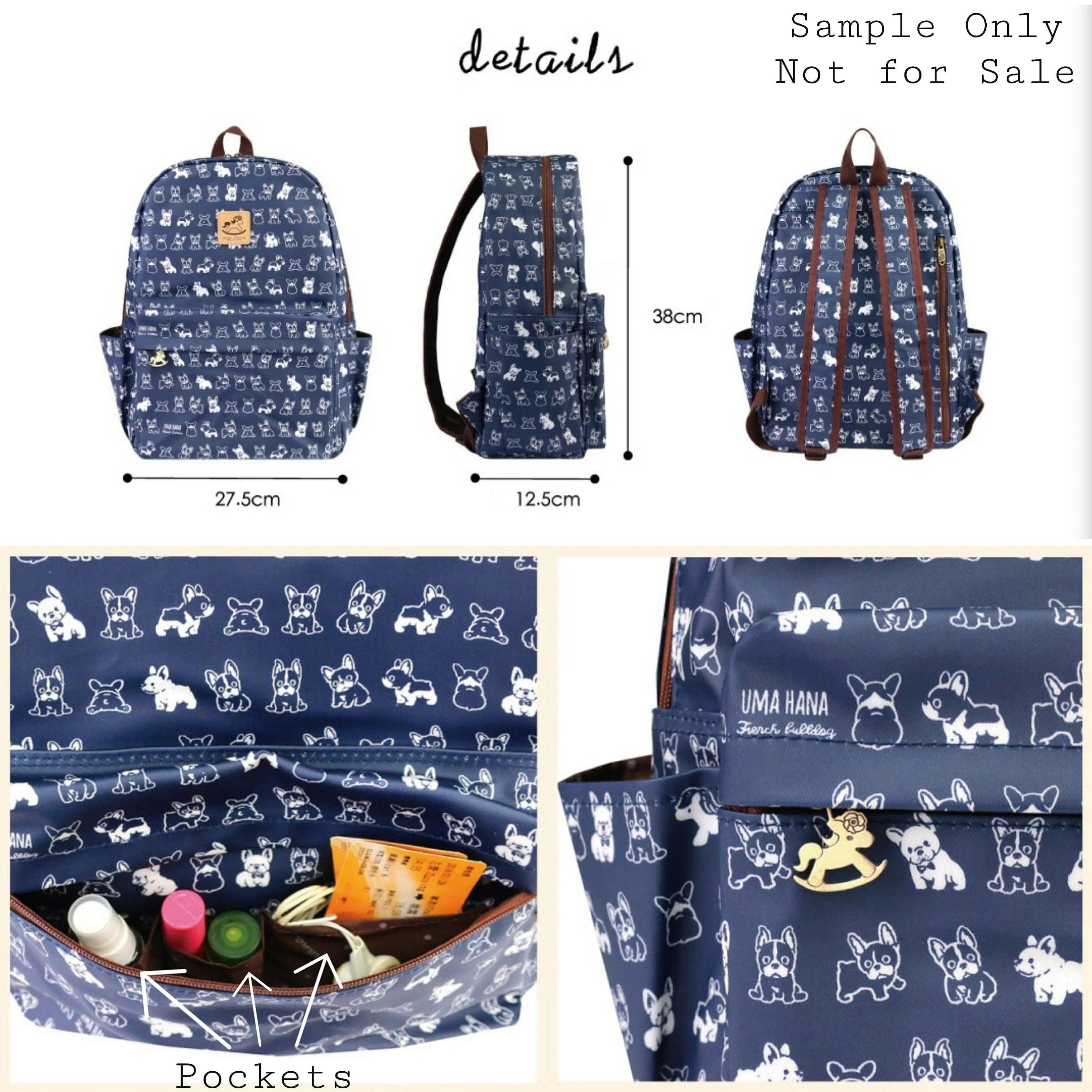 Navy Blue Large Backpack