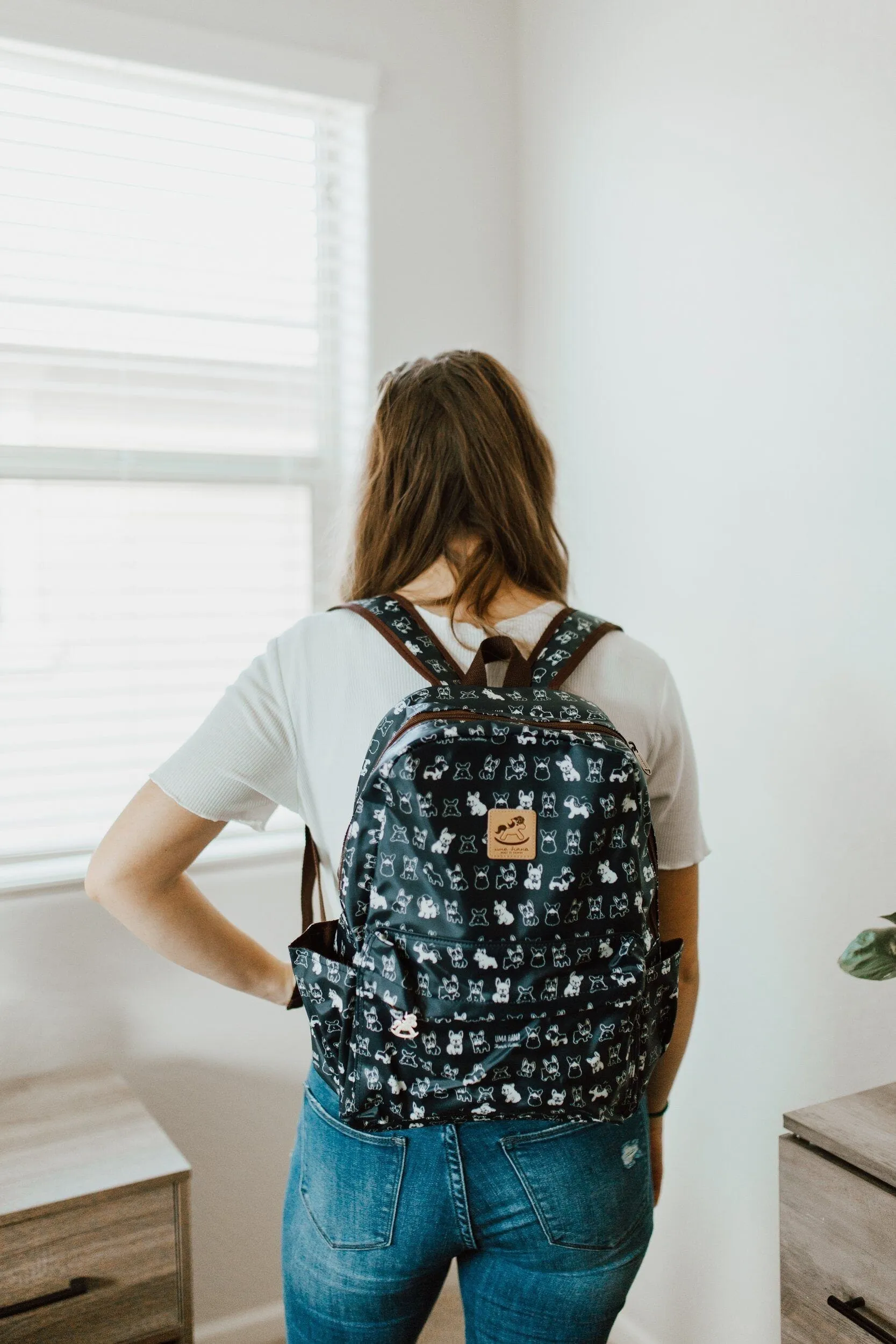 Navy Blue Large Backpack