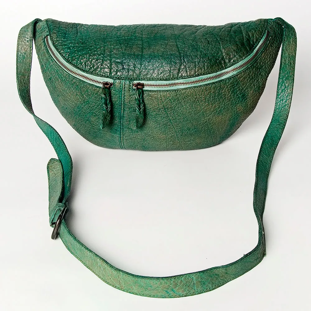 Never Mind Nmbgz122B Fanny Pack Vintage Handmade Genuine Cowhide Leather Women Bag Western Handbag Purse