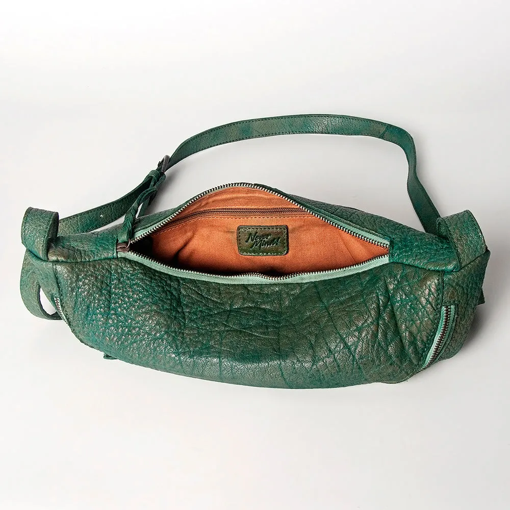Never Mind Nmbgz122B Fanny Pack Vintage Handmade Genuine Cowhide Leather Women Bag Western Handbag Purse