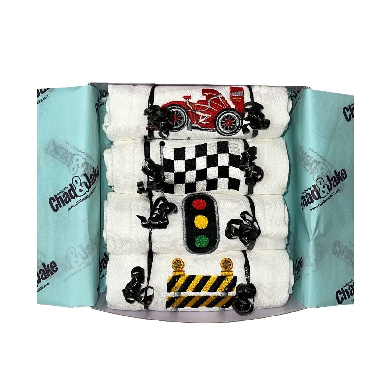 Personalized Emoji Burp Cloth - 4 Pack Need for Speed