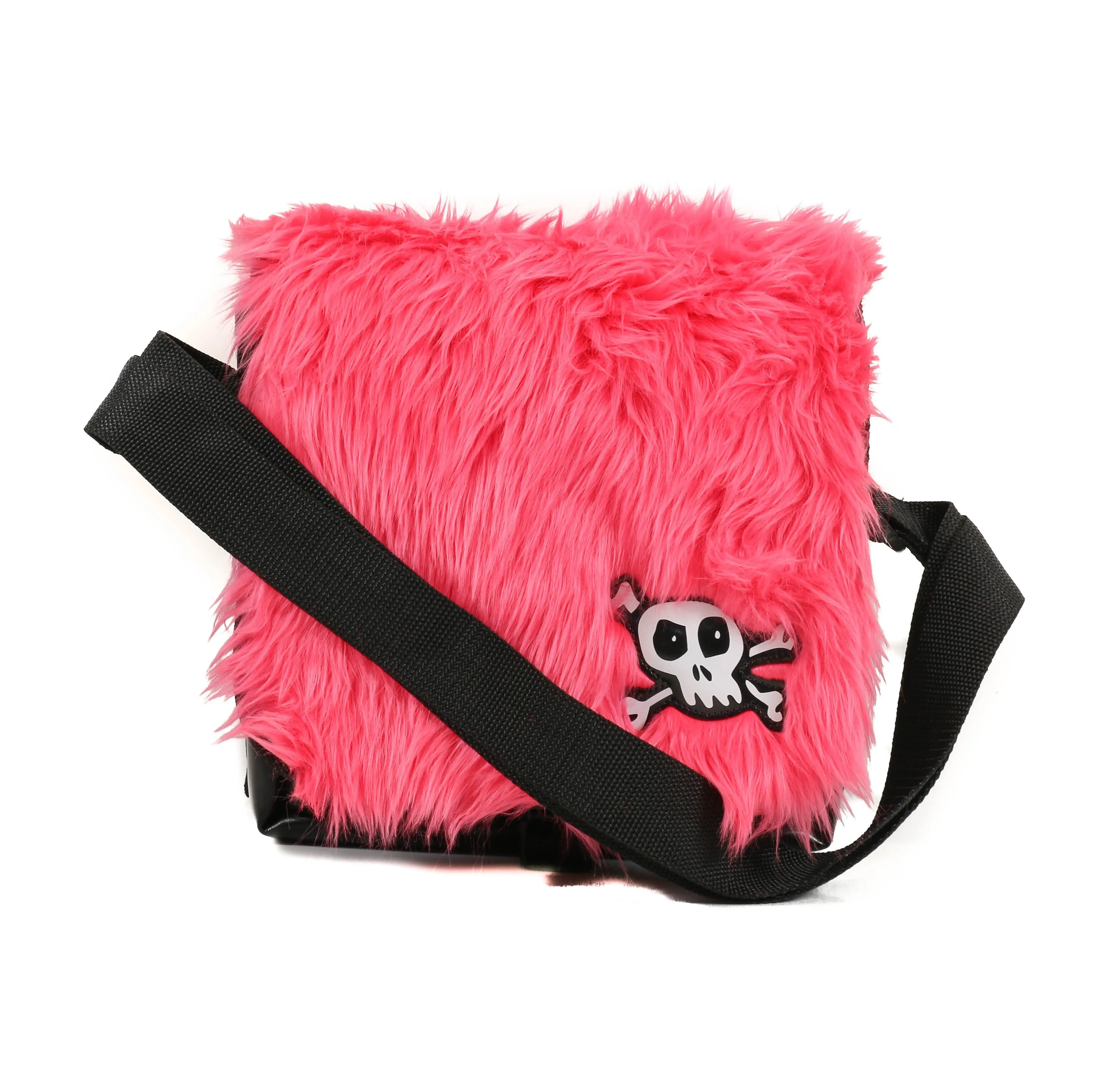 Pink FurSkull Purse