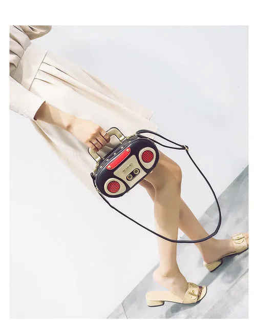 Radio boombox 3D handbag