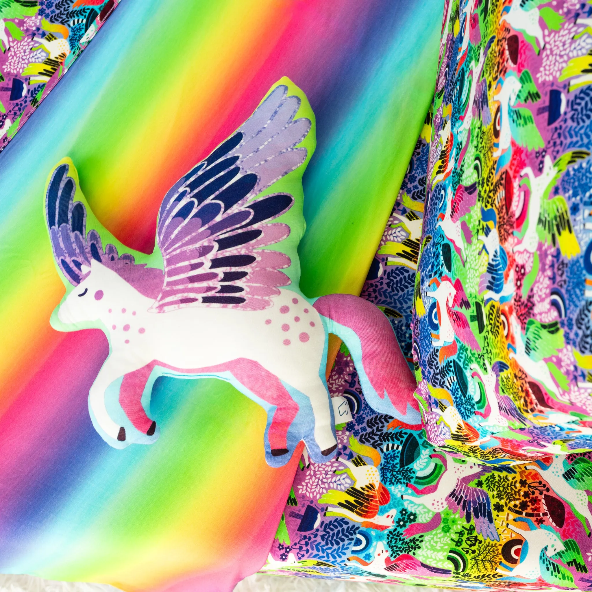 Rainbow Pegasus Character Pillow
