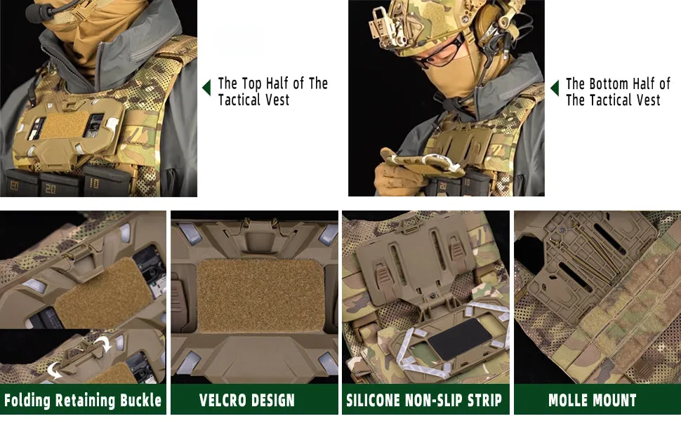 RECON GS2U Tactical MOLLE Chest Mounted Navigation Board Cellphone,Smart Phone carrier