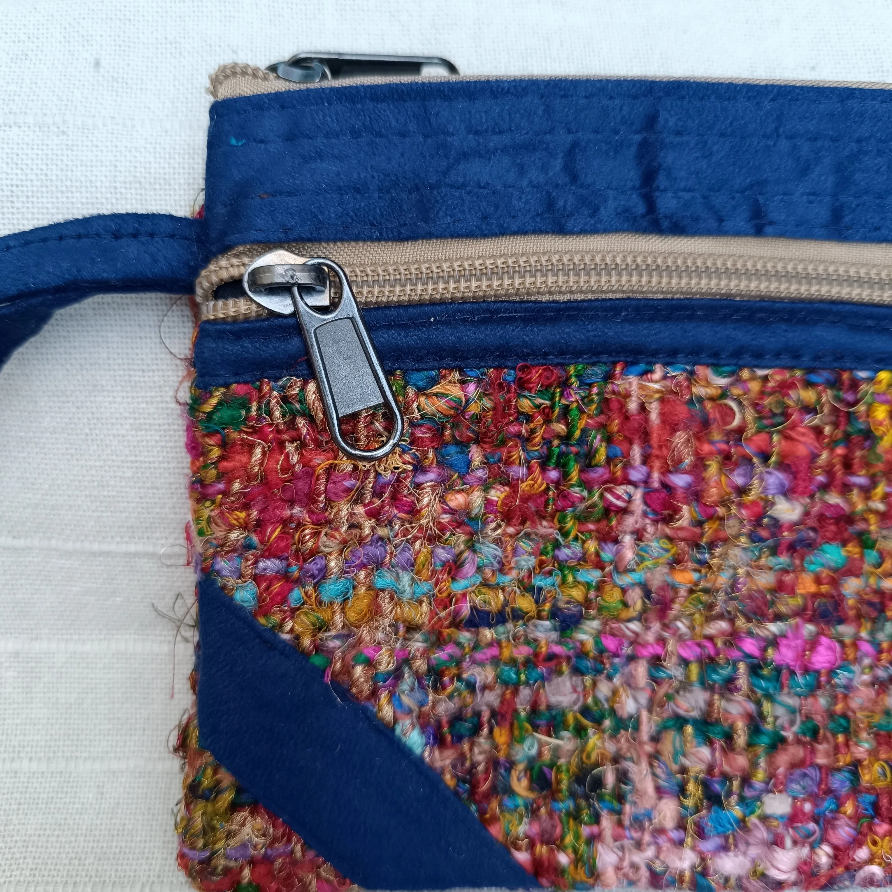 Recycled Woven Silk Purses Medium Size