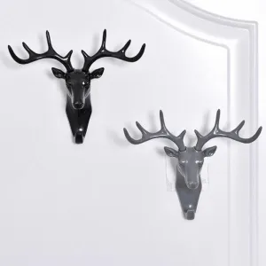 Retro Deer Head Wall Hooks
