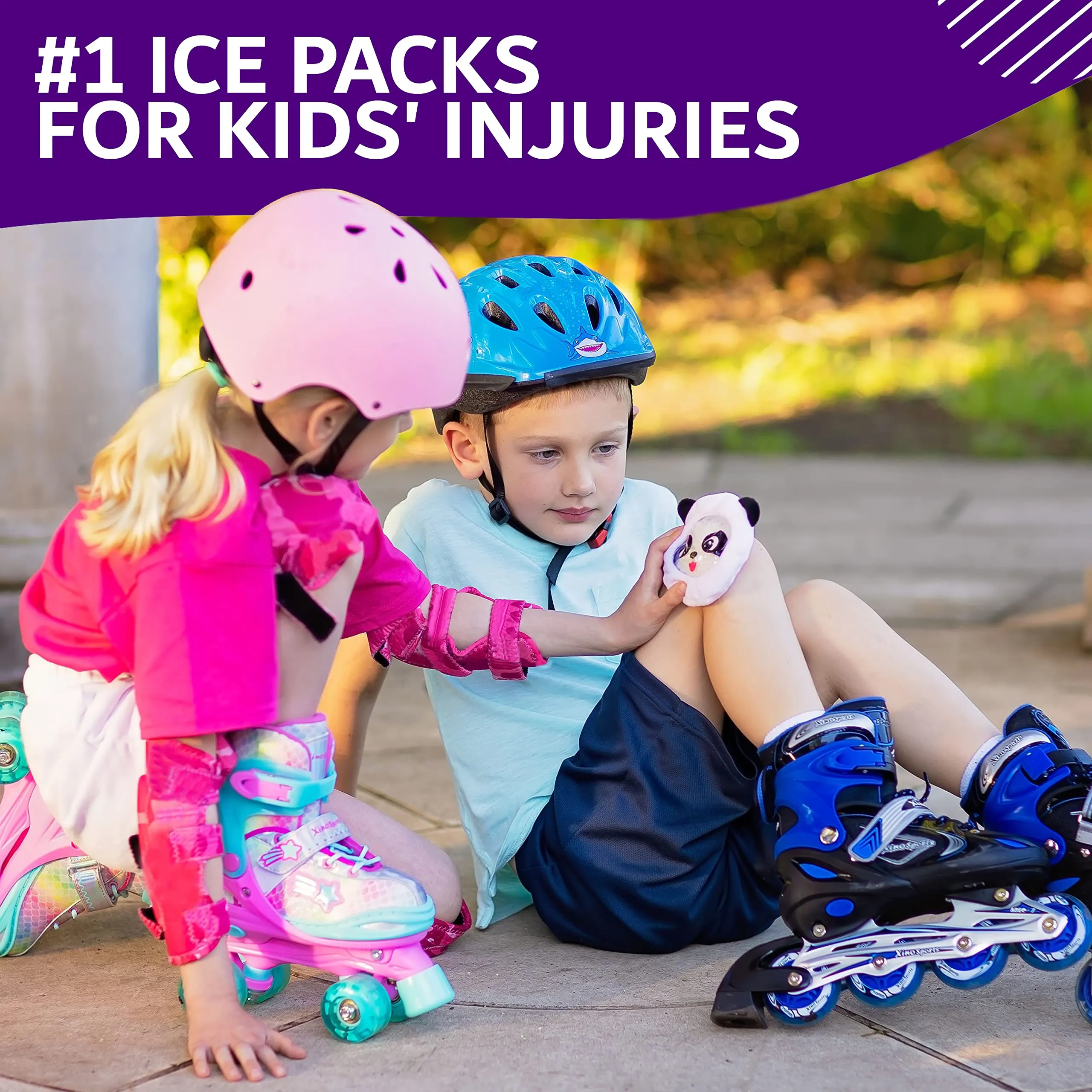 Reusable Gel Ice Packs & Warm Compress Animals Set for Kids