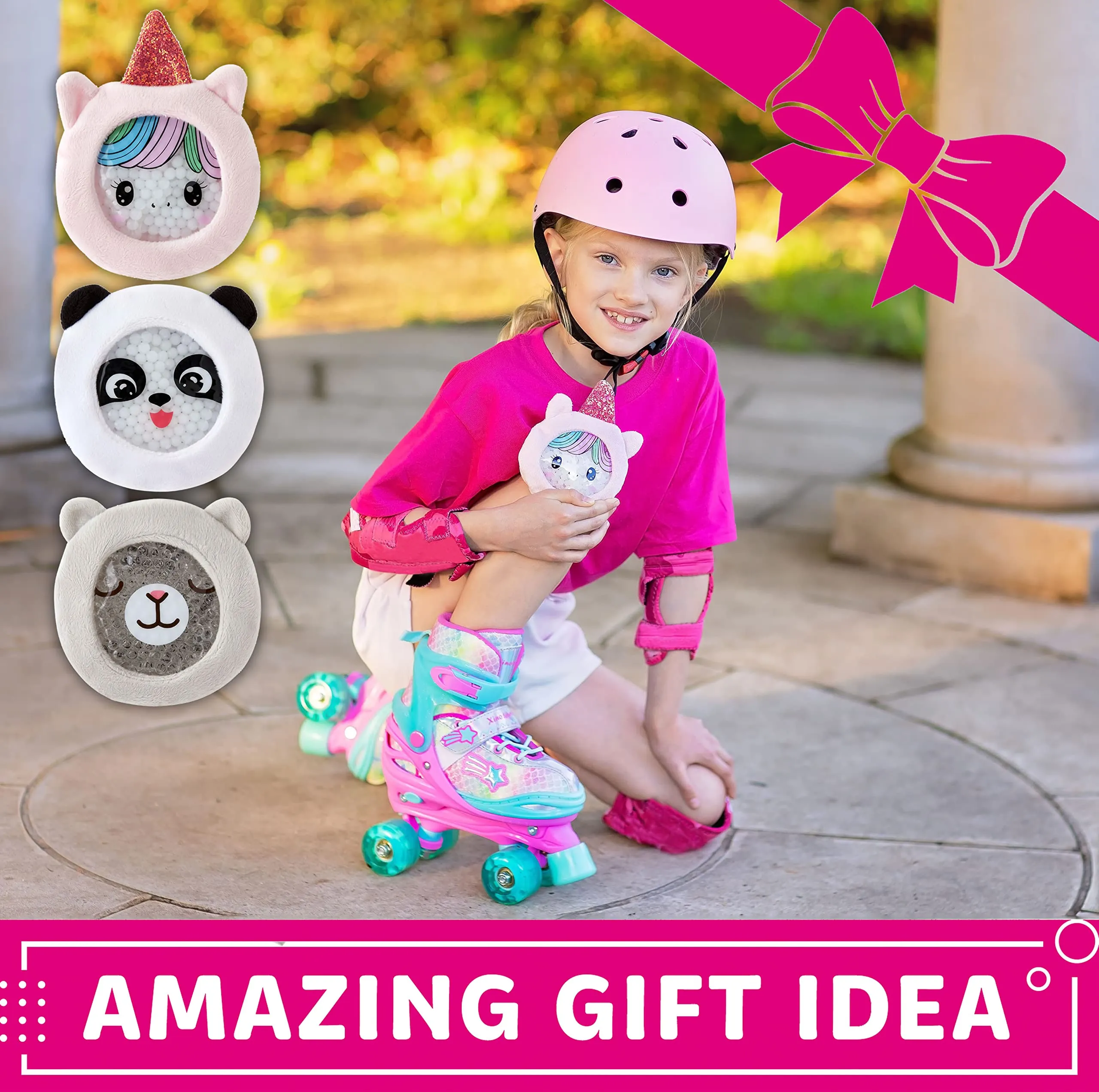 Reusable Gel Ice Packs & Warm Compress Animals Set for Kids