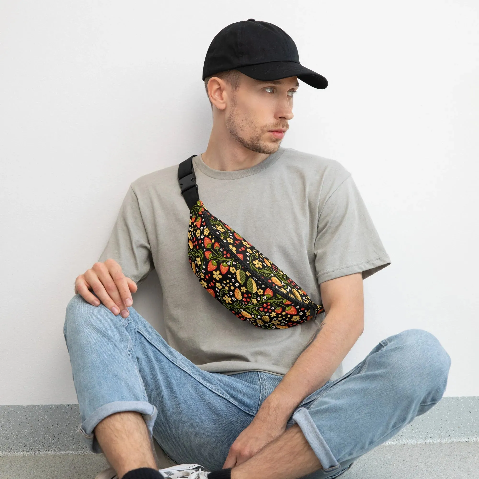 Russian Khokhloma Fanny Pack