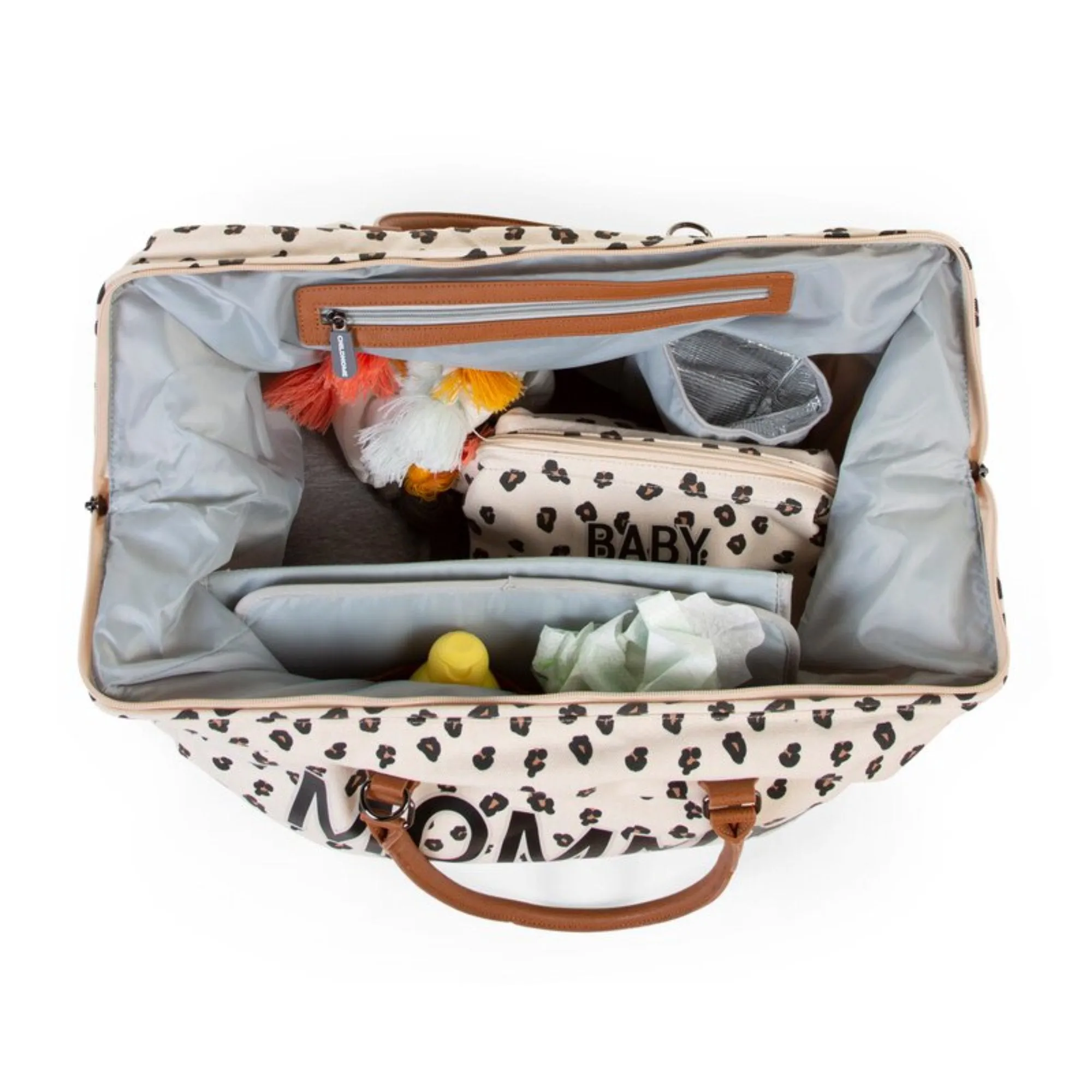 Second Mommy  Big Tote Bag with changing mat - LEOPARD