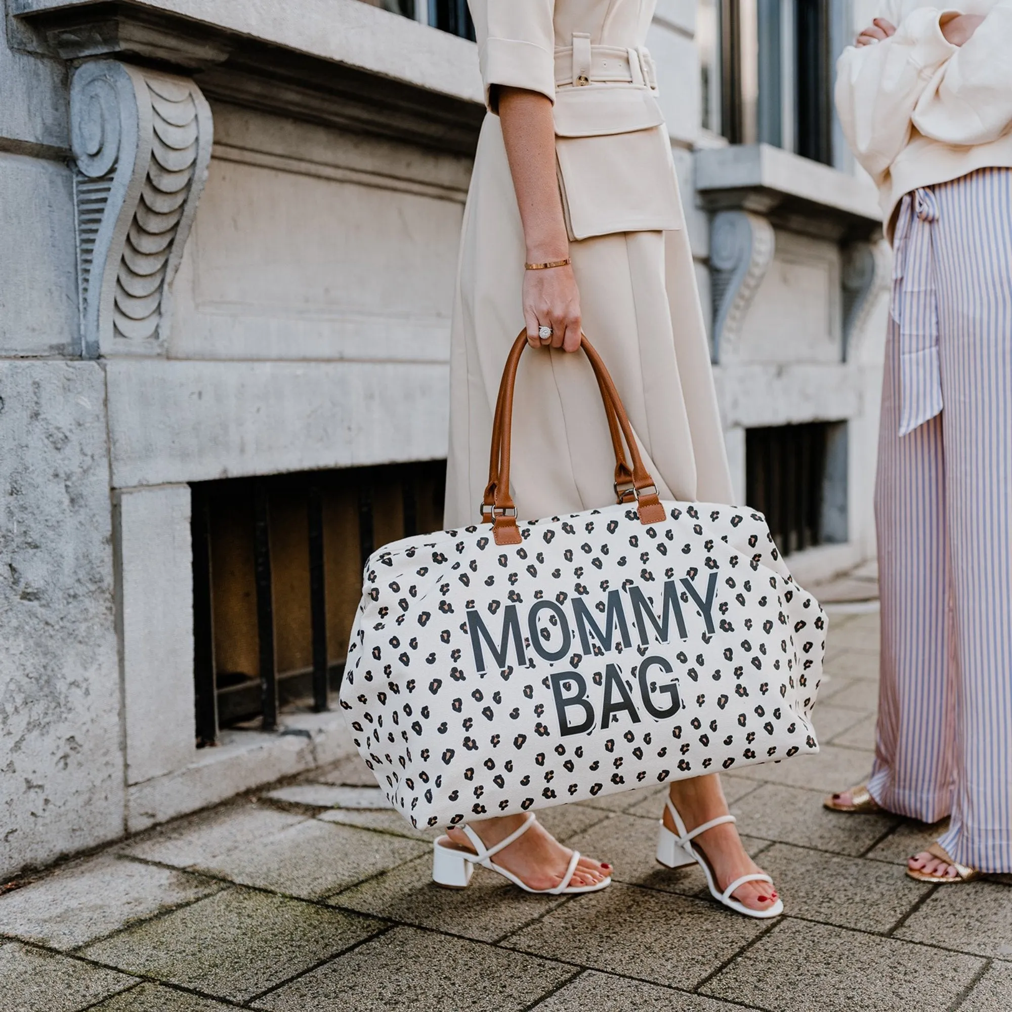 Second Mommy  Big Tote Bag with changing mat - LEOPARD