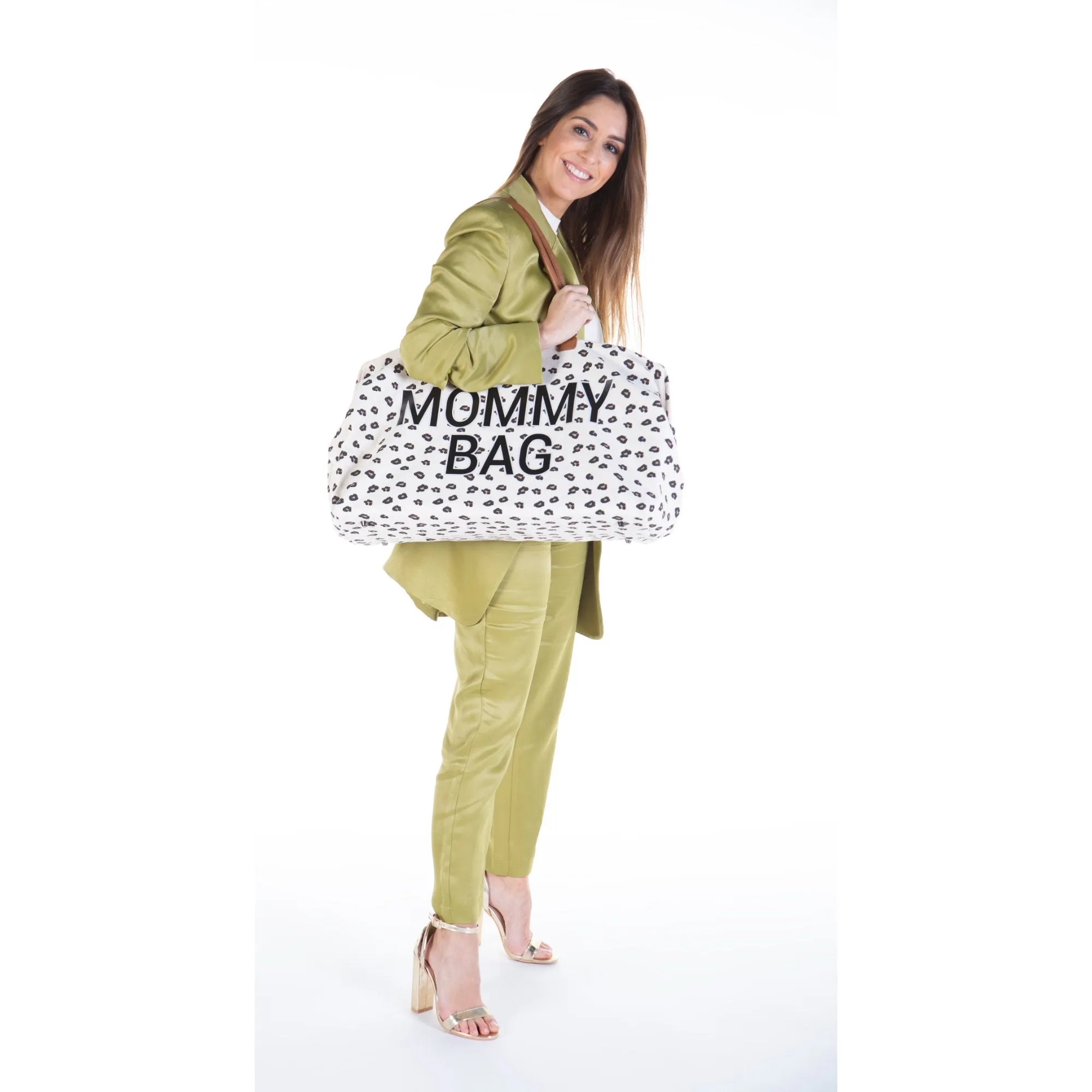 Second Mommy  Big Tote Bag with changing mat - LEOPARD