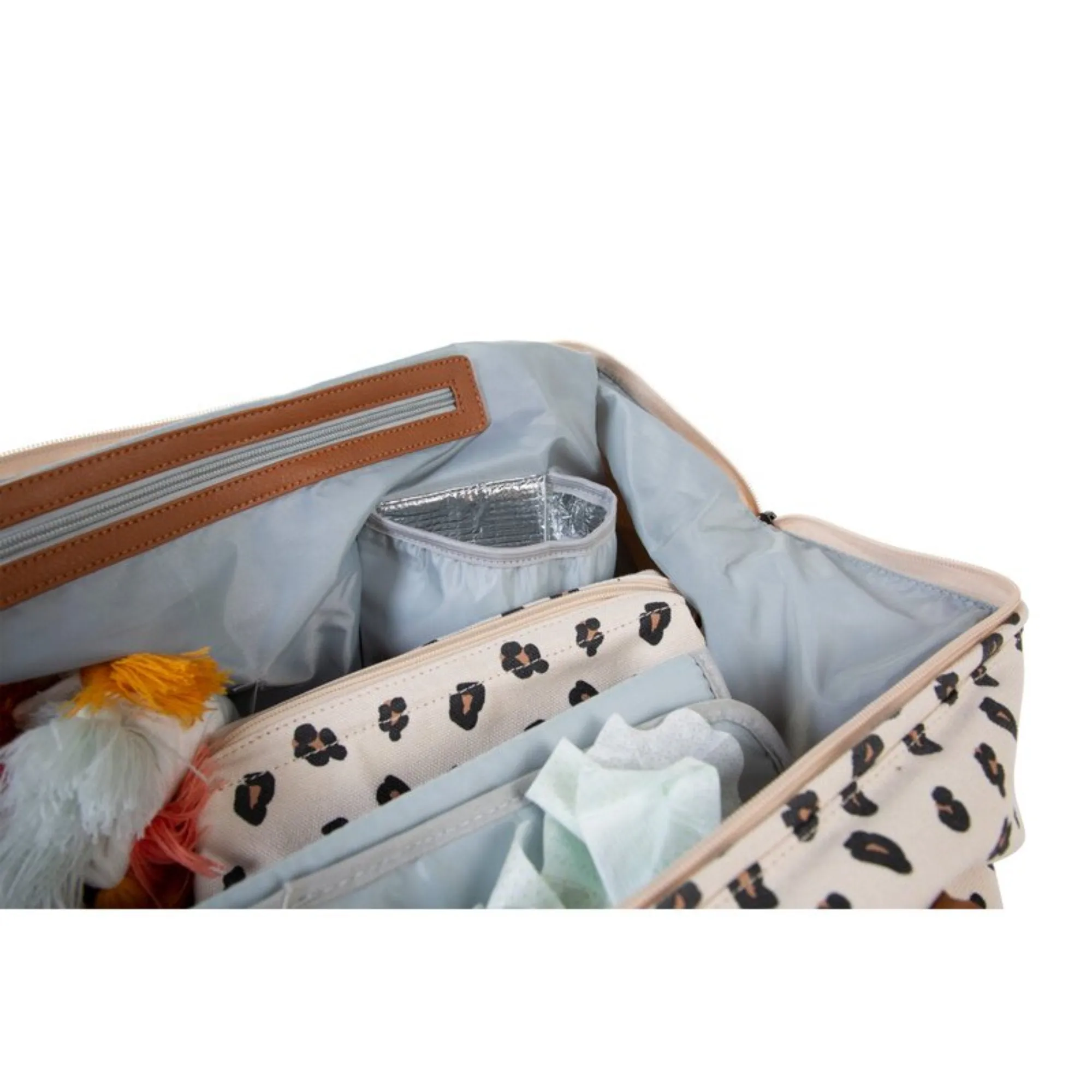 Second Mommy  Big Tote Bag with changing mat - LEOPARD