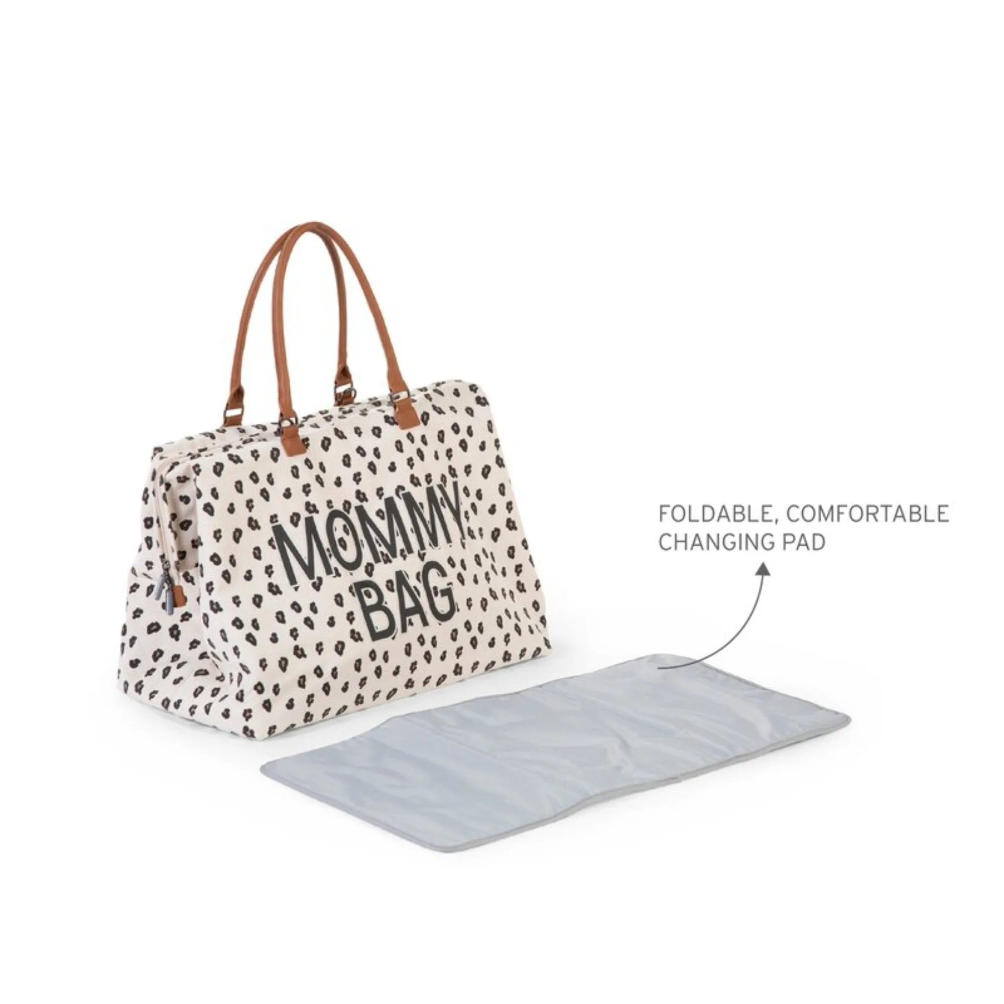 Second Mommy  Big Tote Bag with changing mat - LEOPARD