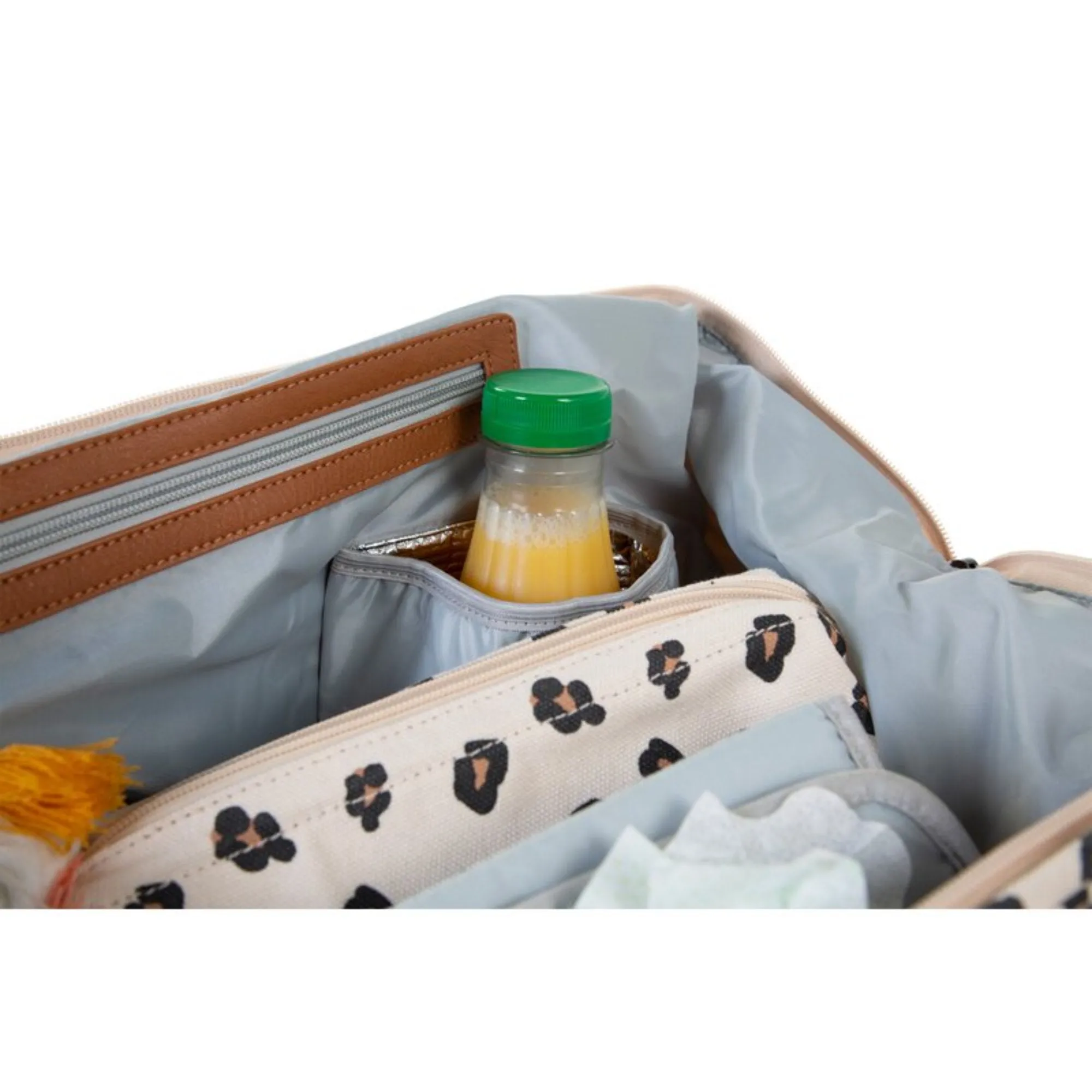 Second Mommy  Big Tote Bag with changing mat - LEOPARD