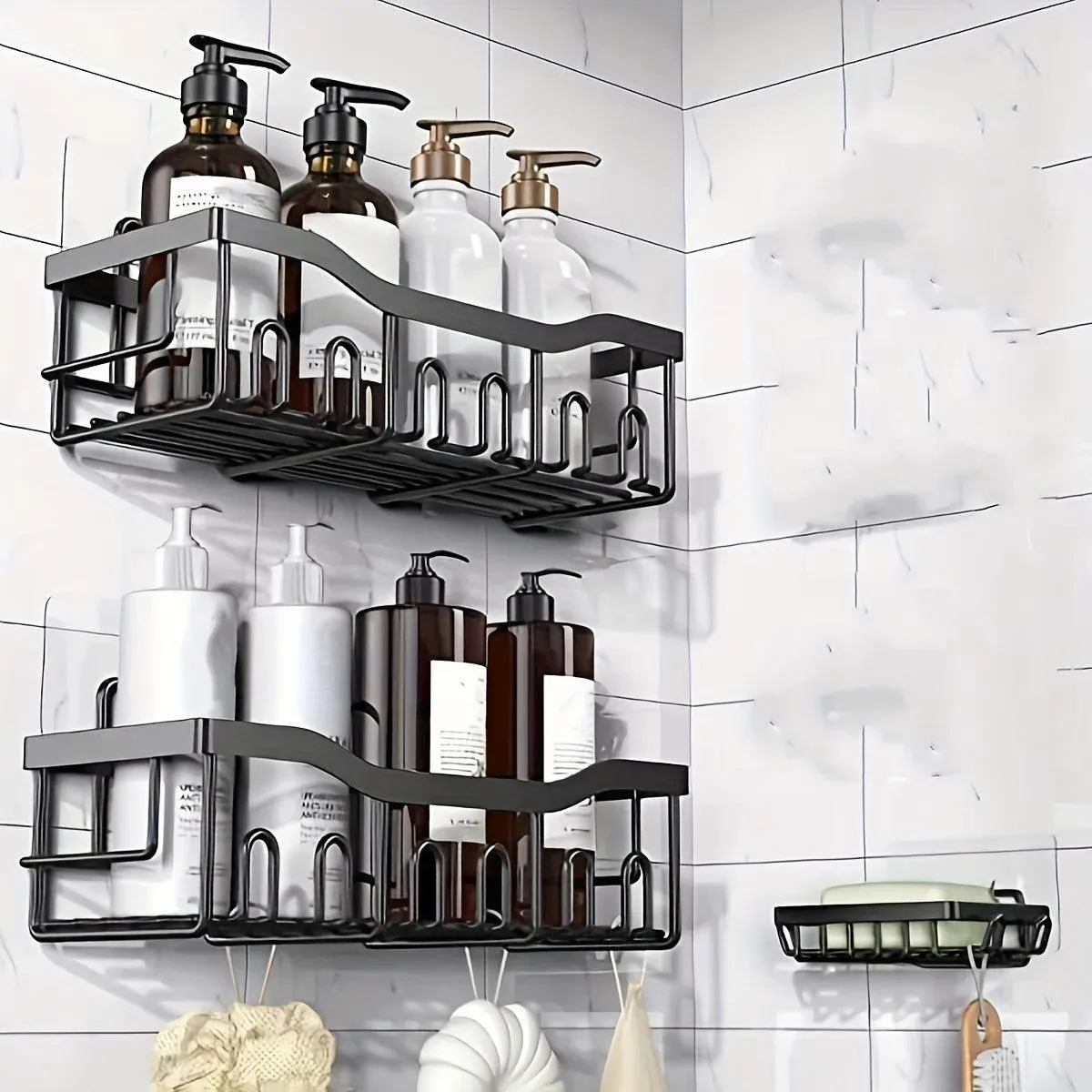 Shower Caddy Adhesive Shower Organizer