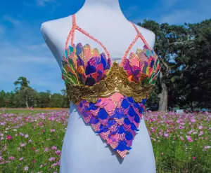 Sunset Dragon Warrior Bra - 34C/36B