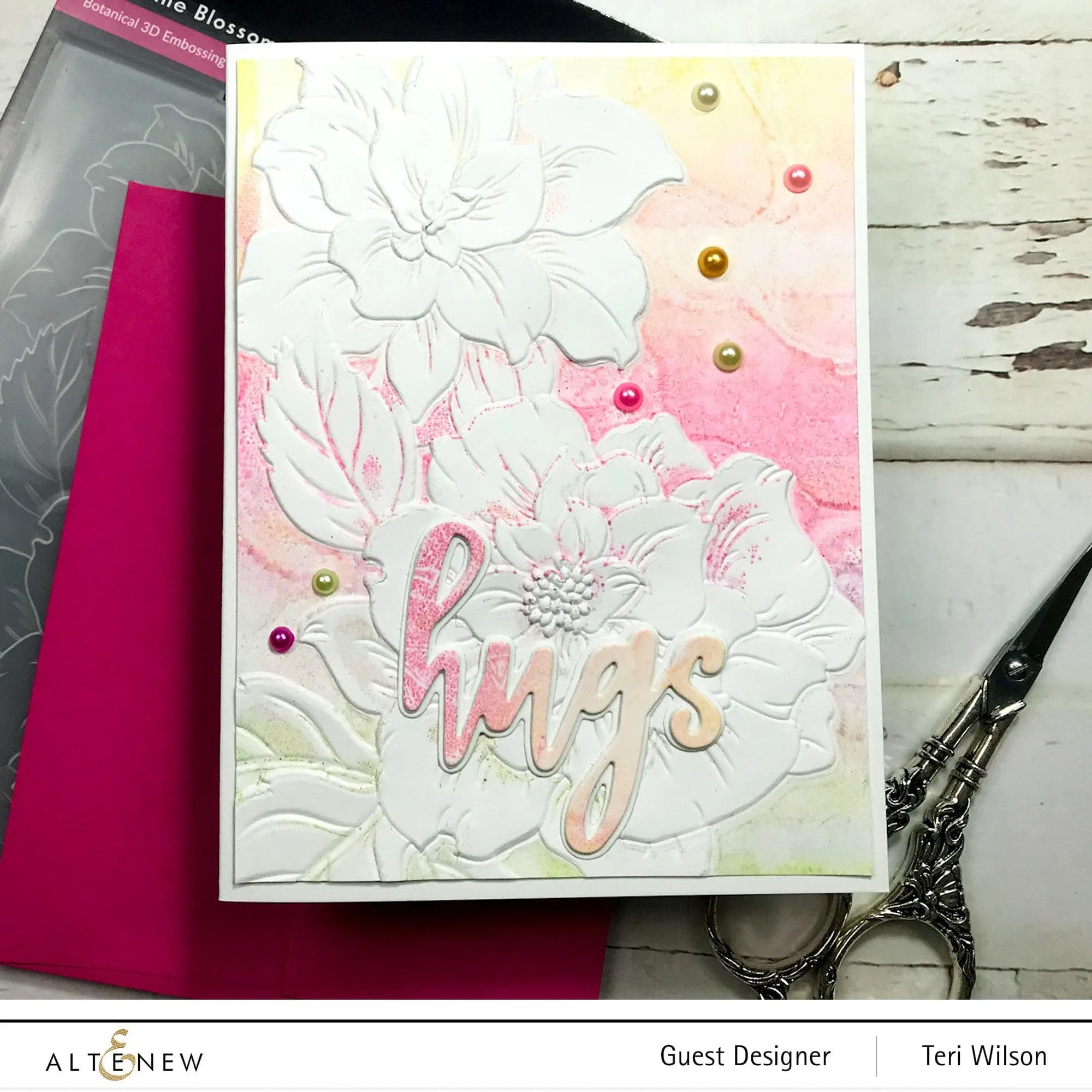 Sunshine Blossoms 3D Embossing Folder
