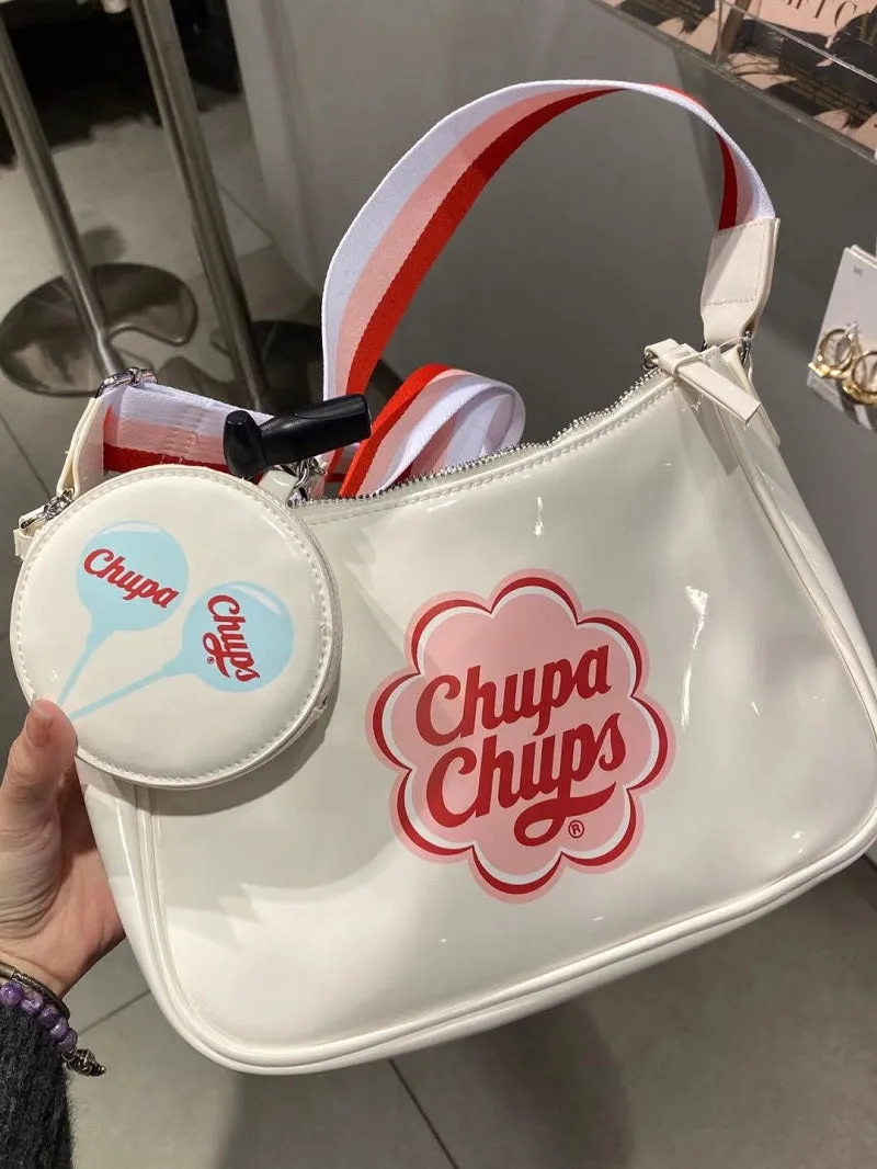 Sweet Candy Lollipop PU Shoulder Messenger Bag