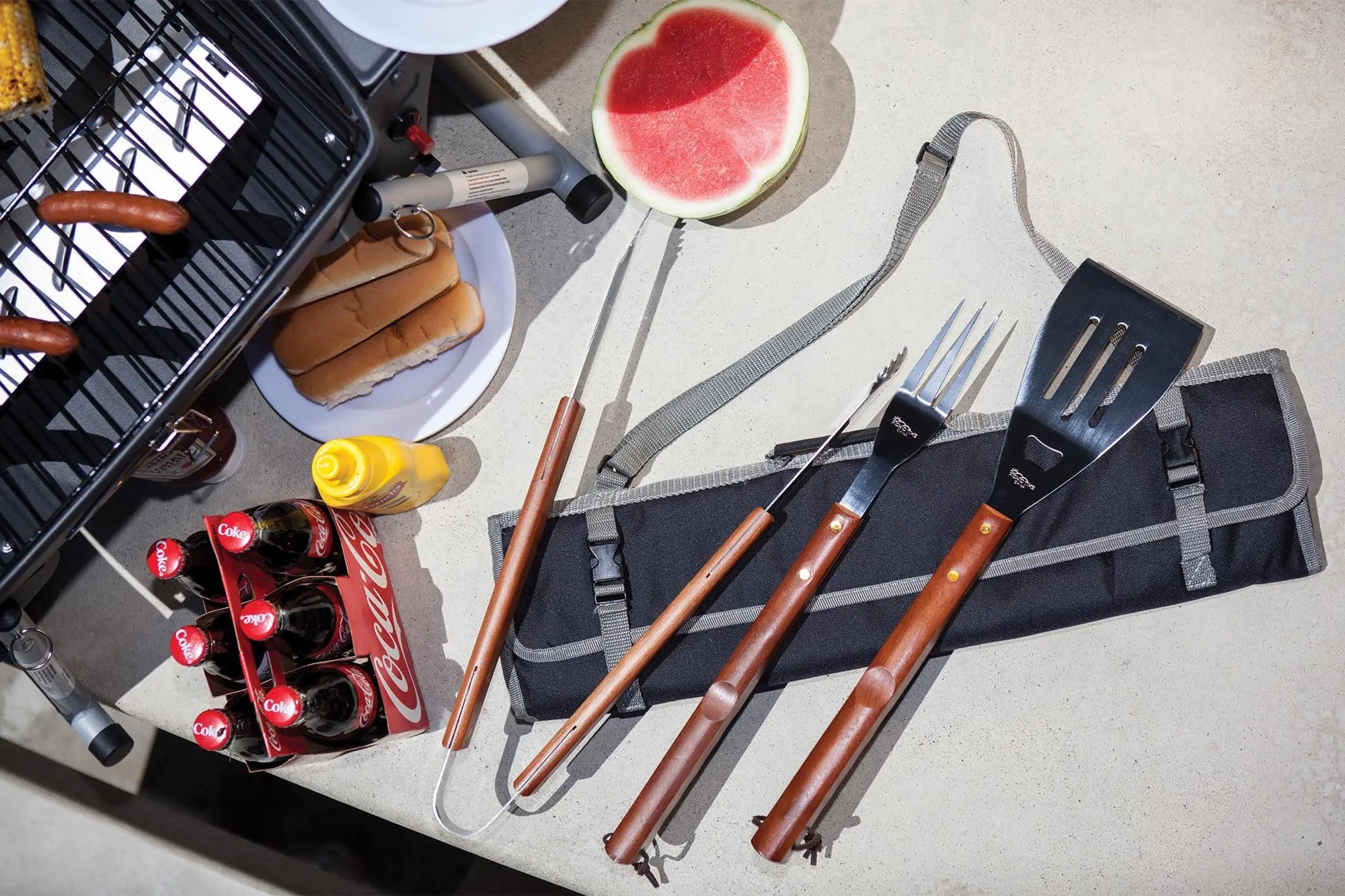 Tampa Bay Rays - 3-Piece BBQ Tote & Grill Set