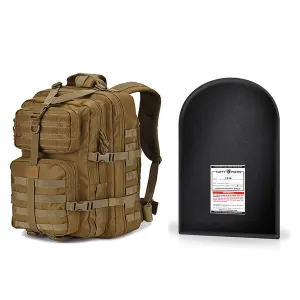 TuffyPacks Military Tactical Backpack   Level IIIA Bulletproof Armor Plate Package