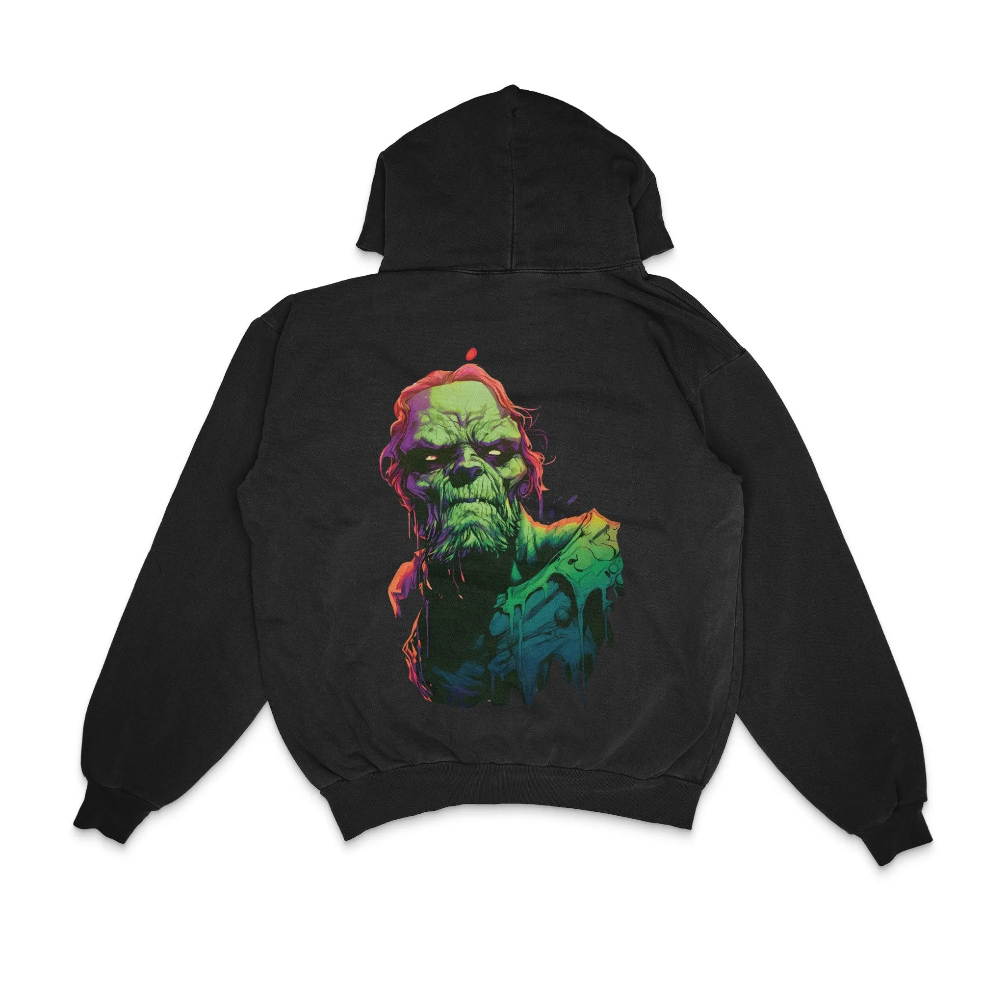 Vibrant Bearded Zombie Cartoon